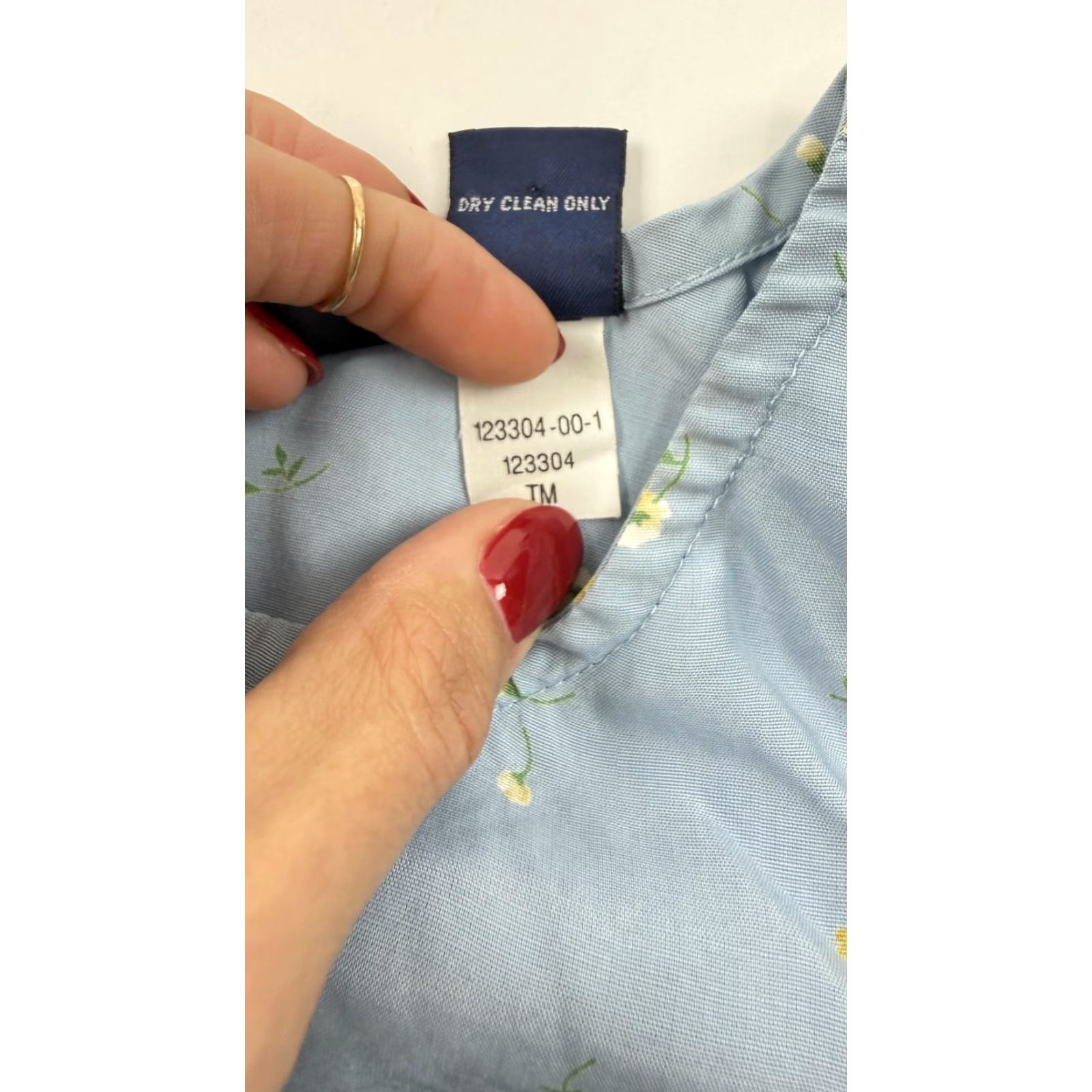 Gap GAP Dress Womens 8 Blue Floral Sleeveless Midi Rayon Belted Summer A Line Dress Size M / US 6-8 / IT 42-44 - 4 Thumbnail