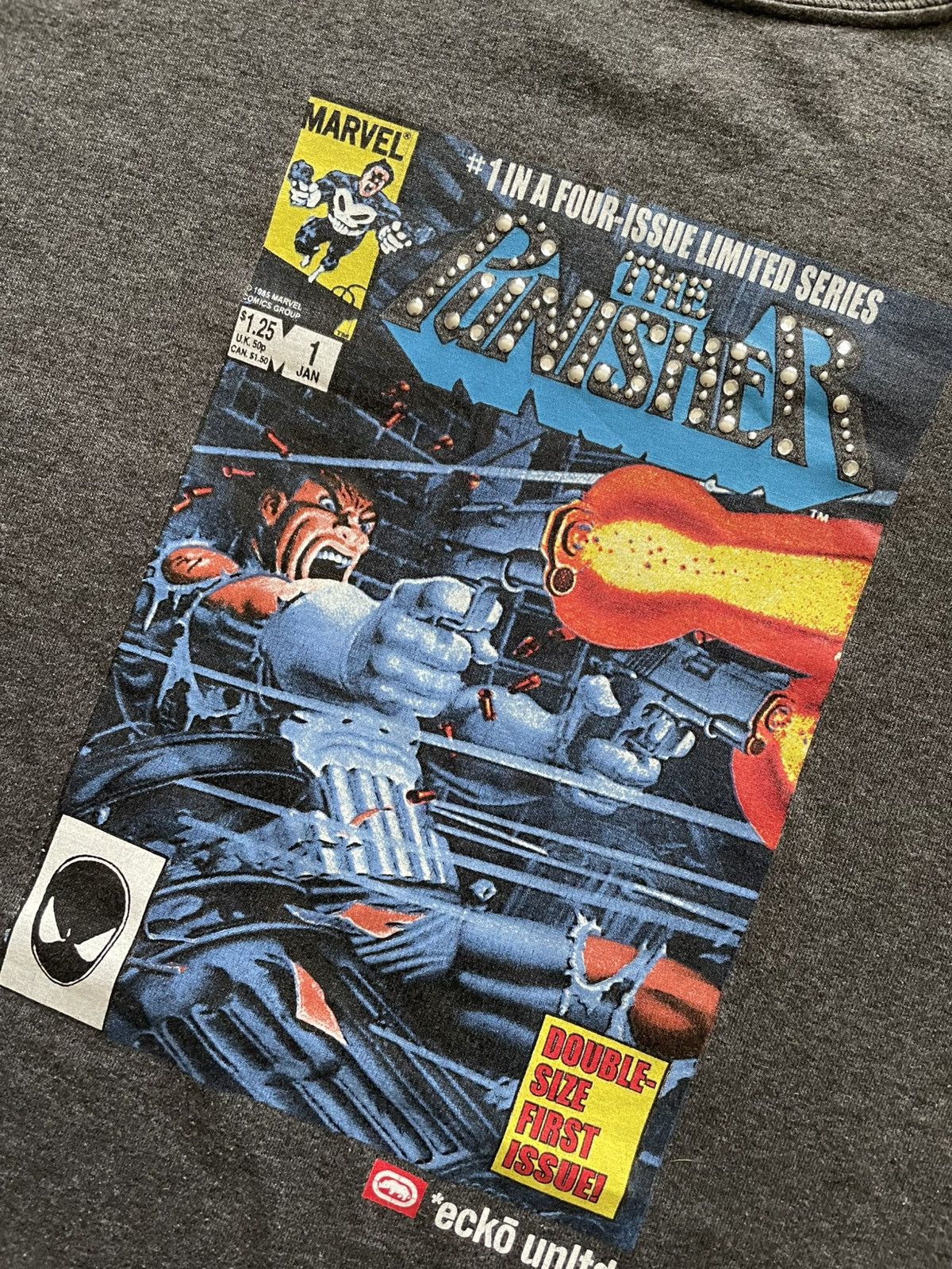 Ecko Unltd. × Vintage Vintage Ecko x Marvel x Punisher Tee Made In USA Mens Large Size US L / EU 52-54 / 3 - 2 Thumbnail