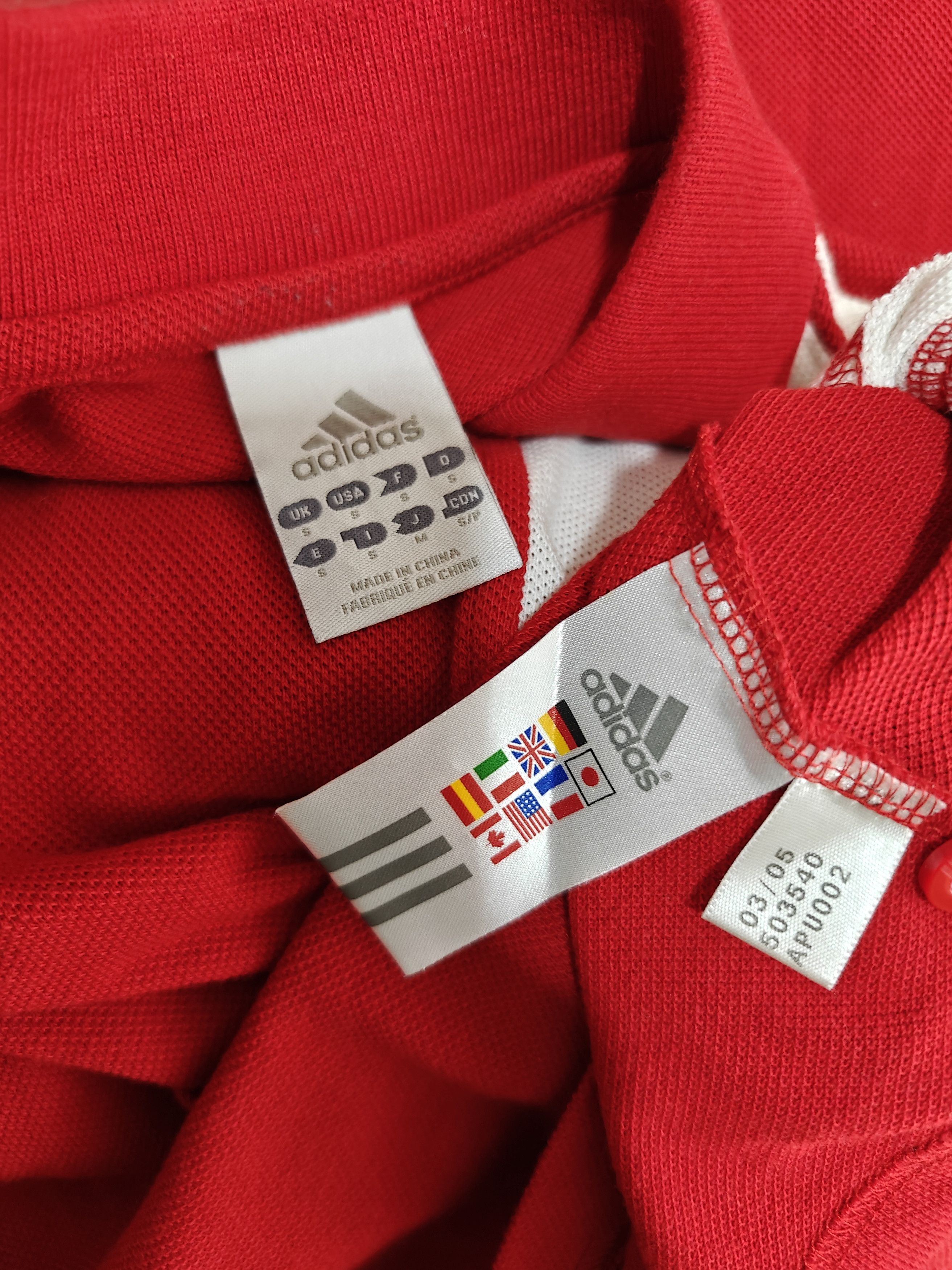 Adidas Adidas FC Bayern Munchen Polo T-Shirt VTG Red size S Size US S / EU 44-46 / 1 - 9 Thumbnail