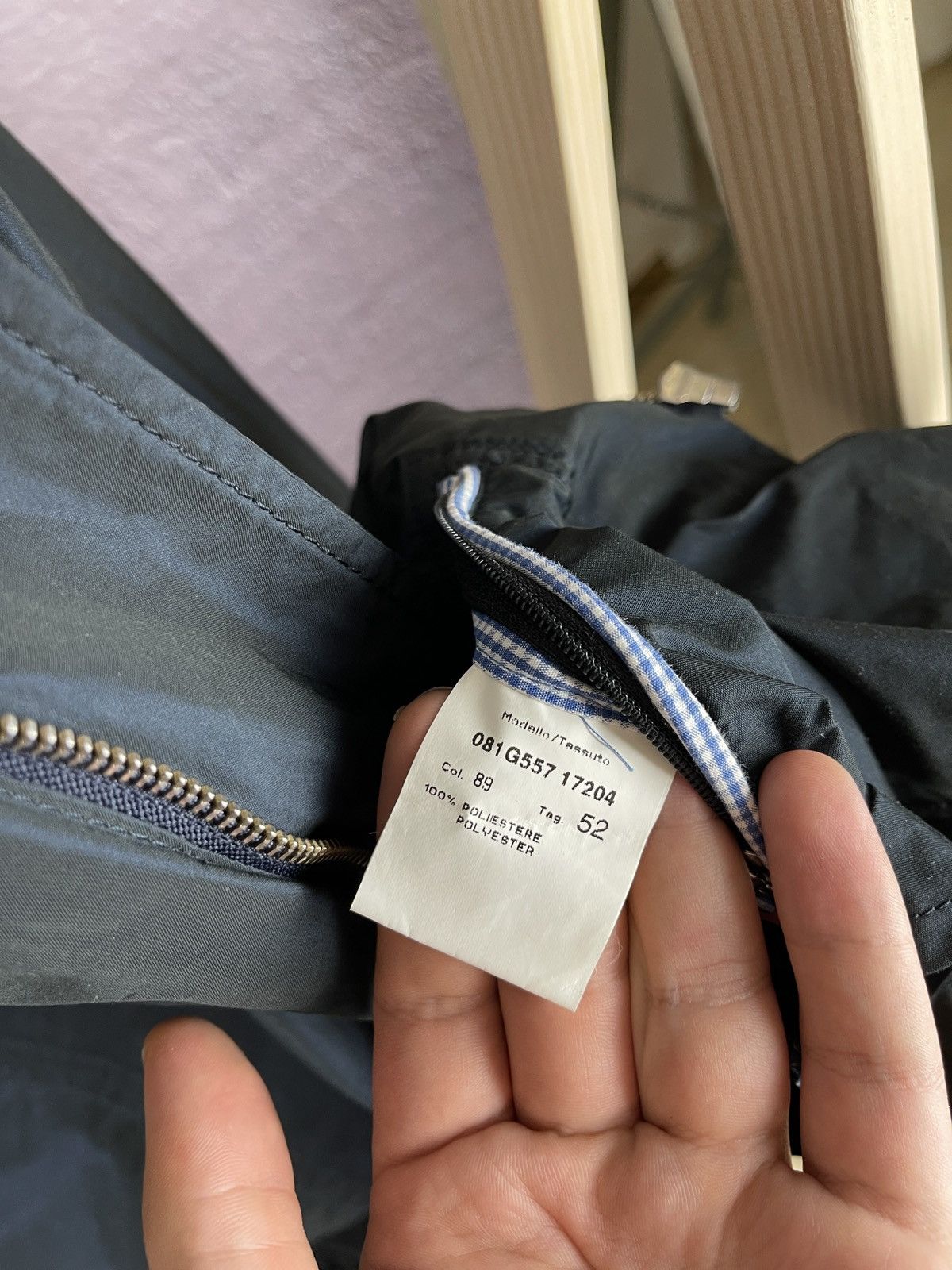 Paoloni Paoloni blue shimmer nylon coach jacket Size US L / EU 52-54 / 3 - 16 Thumbnail