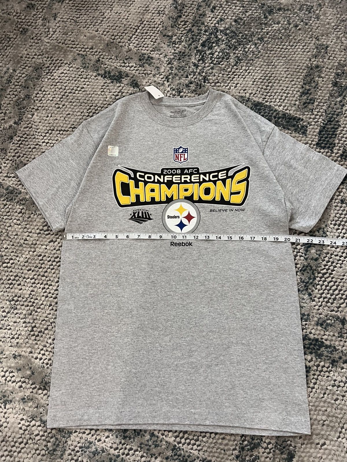 NFL × Reebok Y2K 2008 Steelers conference champion tee Size US M / EU 48-50 / 2 - 5 Thumbnail