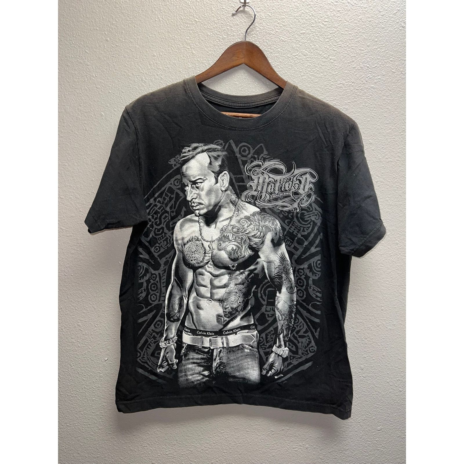 Vintage Mafioso El Mujertego Shirt Graphic Black Riviera Maya Tee L Size US L / EU 52-54 / 3 - 1 Thumbnail