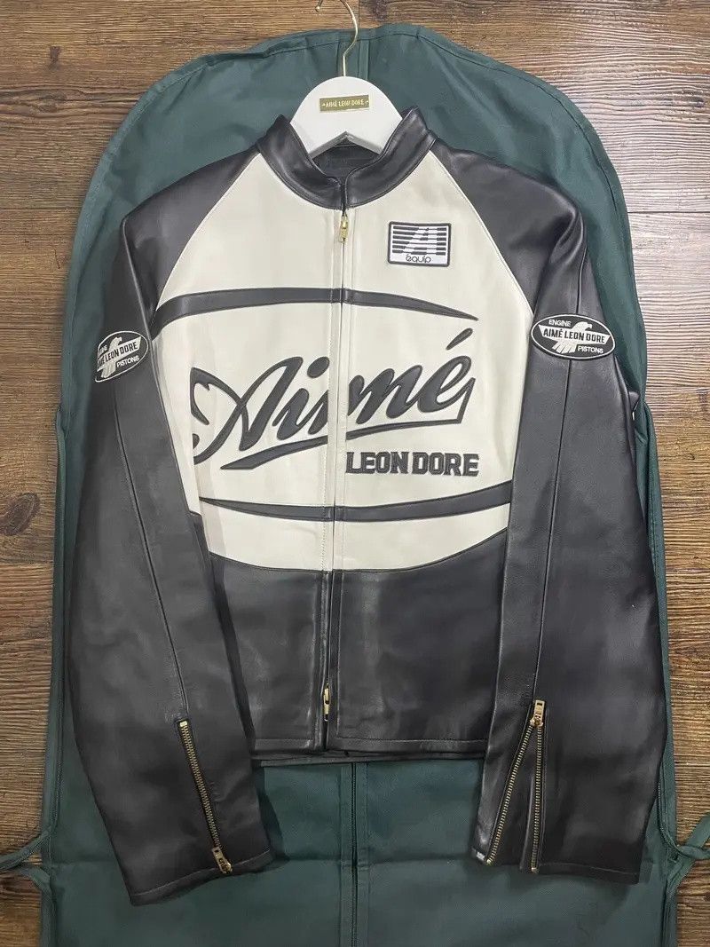 Aime Leon Dore Cafe Racer Leather Jacket
