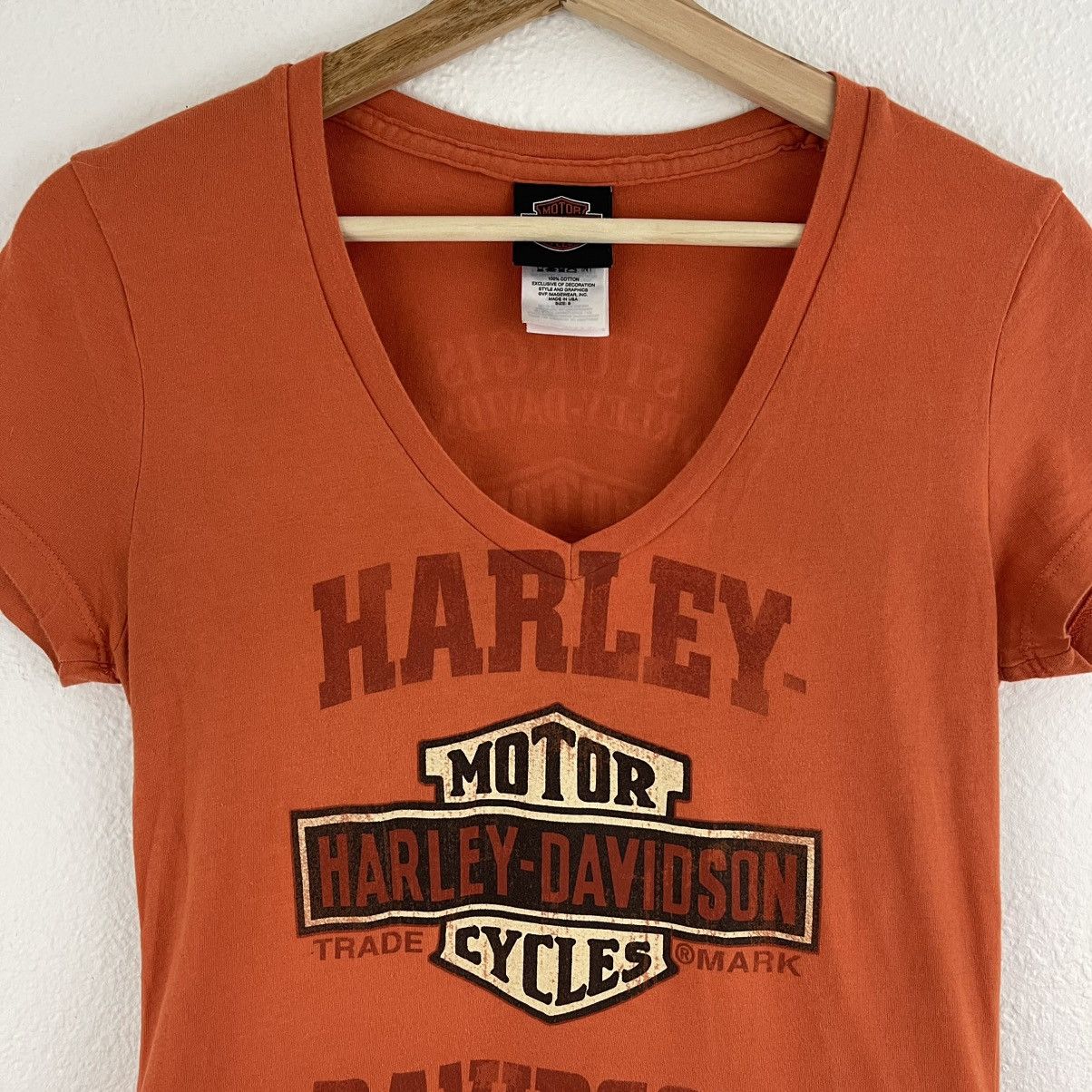 Harley Davidson HARLEY DAVIDSON Orange Sturgis South Dakota Logo Graphic Tee Size S / US 4 / IT 40 - 2 Thumbnail