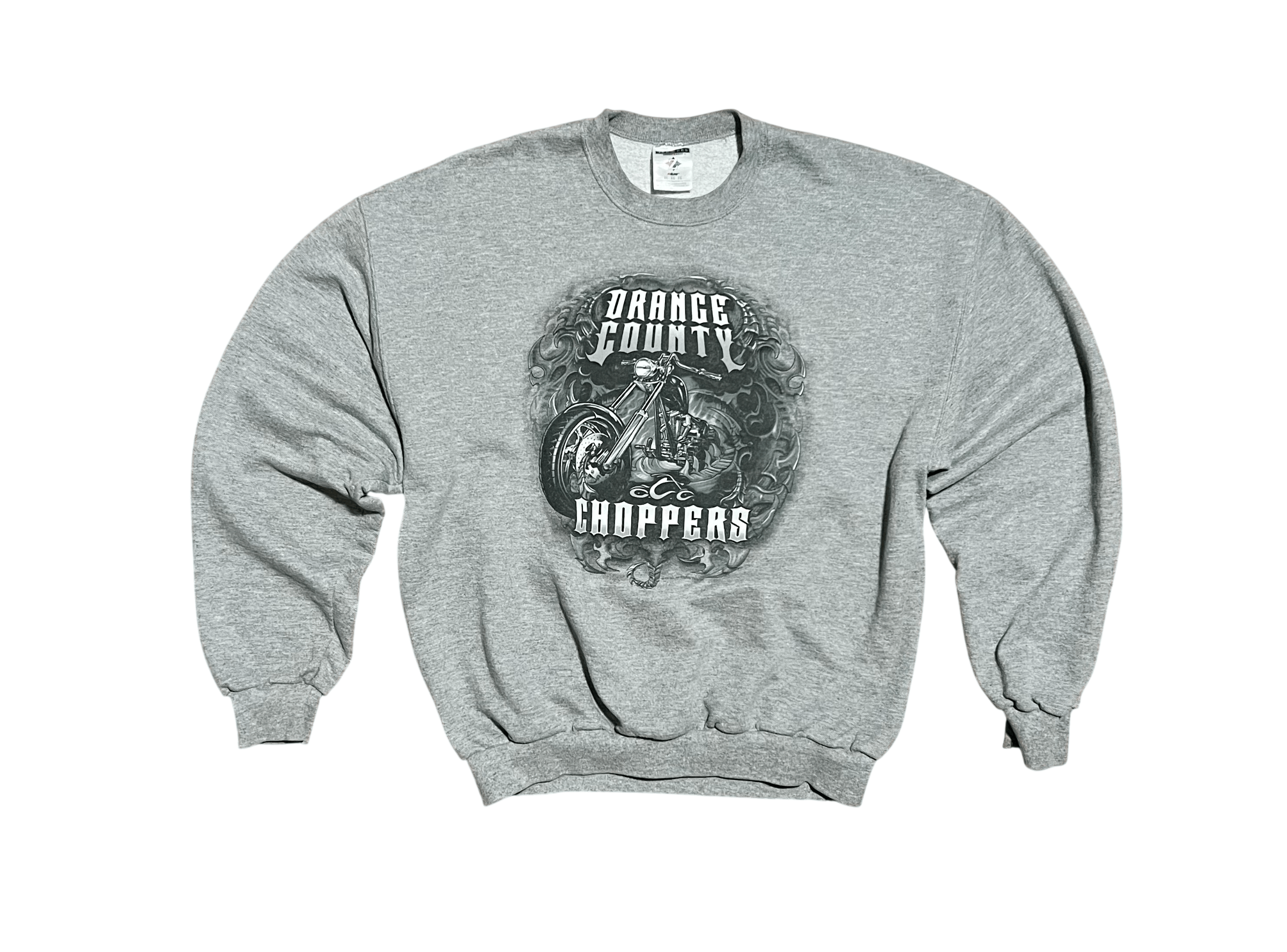 Jerzees Orange County Choppers Y2K Vintage Gray Crew Neck Sweatshirt Size US XL / EU 56 / 4 - 1 Thumbnail