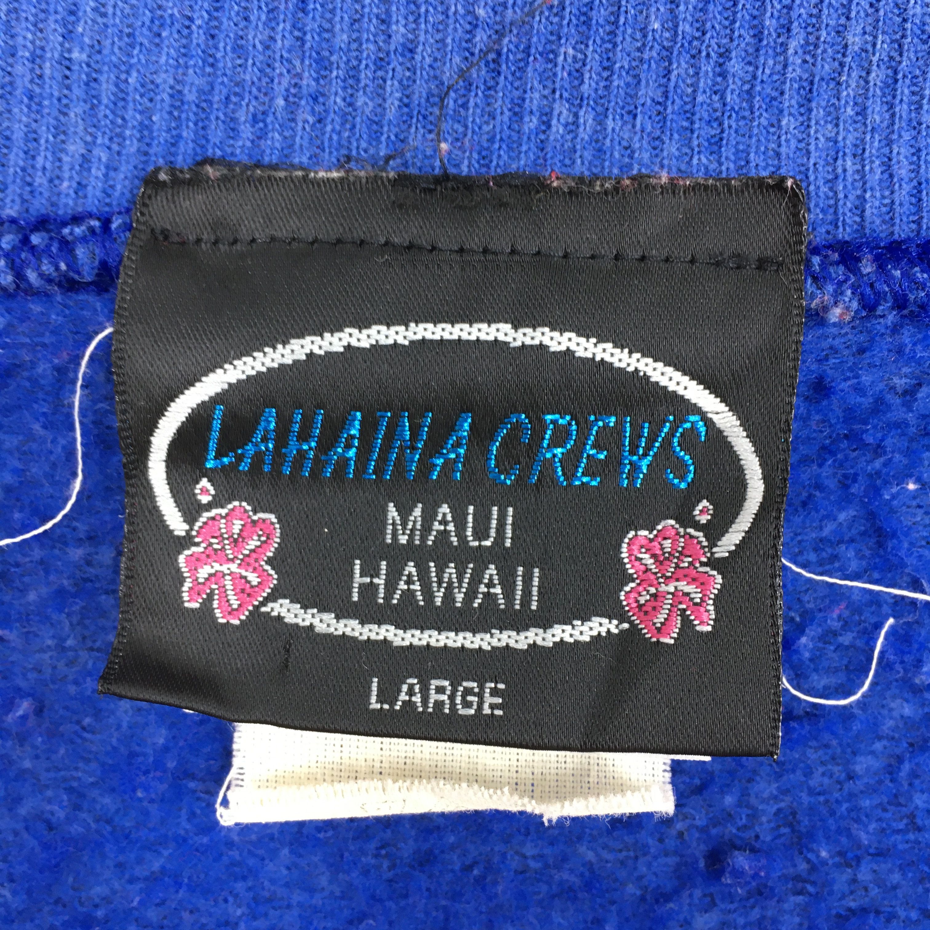 Jerzees Vintage 80's Crazy Shirt Lahaina Maui Sweatshirt Large Size US L / EU 52-54 / 3 - 3 Thumbnail