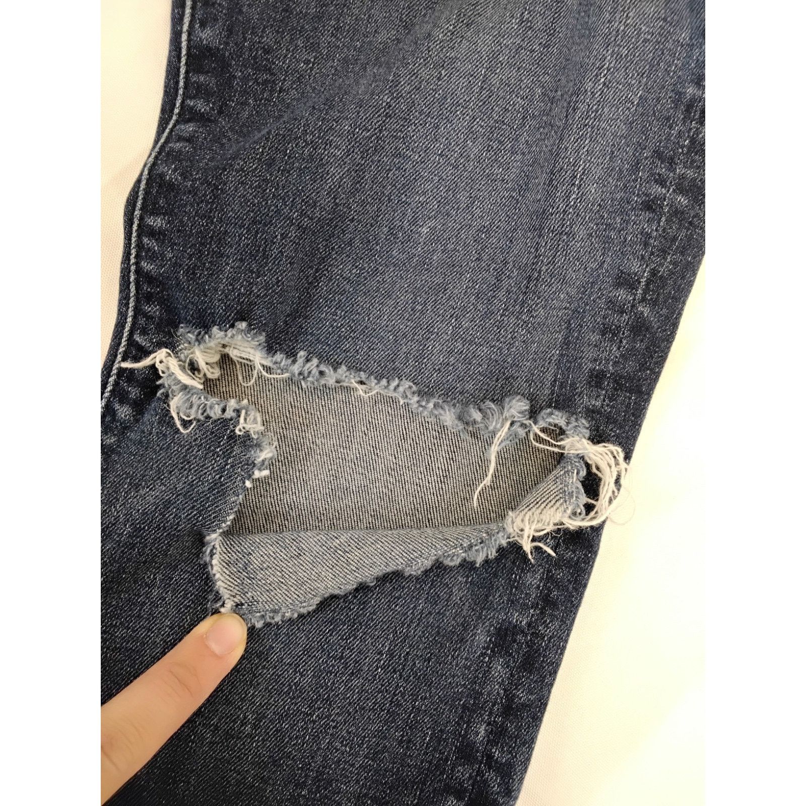 MOTHER Mother High Waist Looker Jean Women's 27" Dark Distressed Size 27" / US 4 / IT 40 - 11 Thumbnail