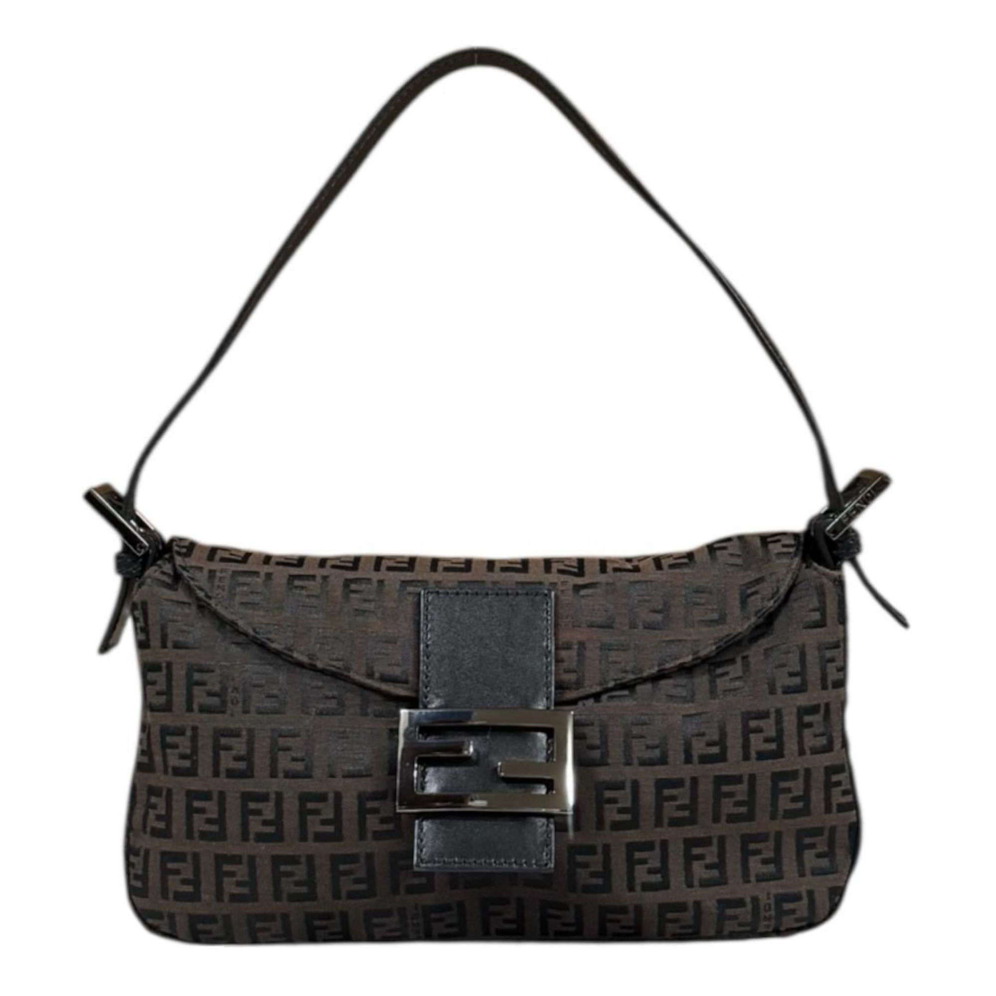 Fendi Pre-owned Fendi Mamma Bucket Zucchino Handbag in Brown Canvas (8BR003) for Women Size ONE SIZE - 1 Thumbnail
