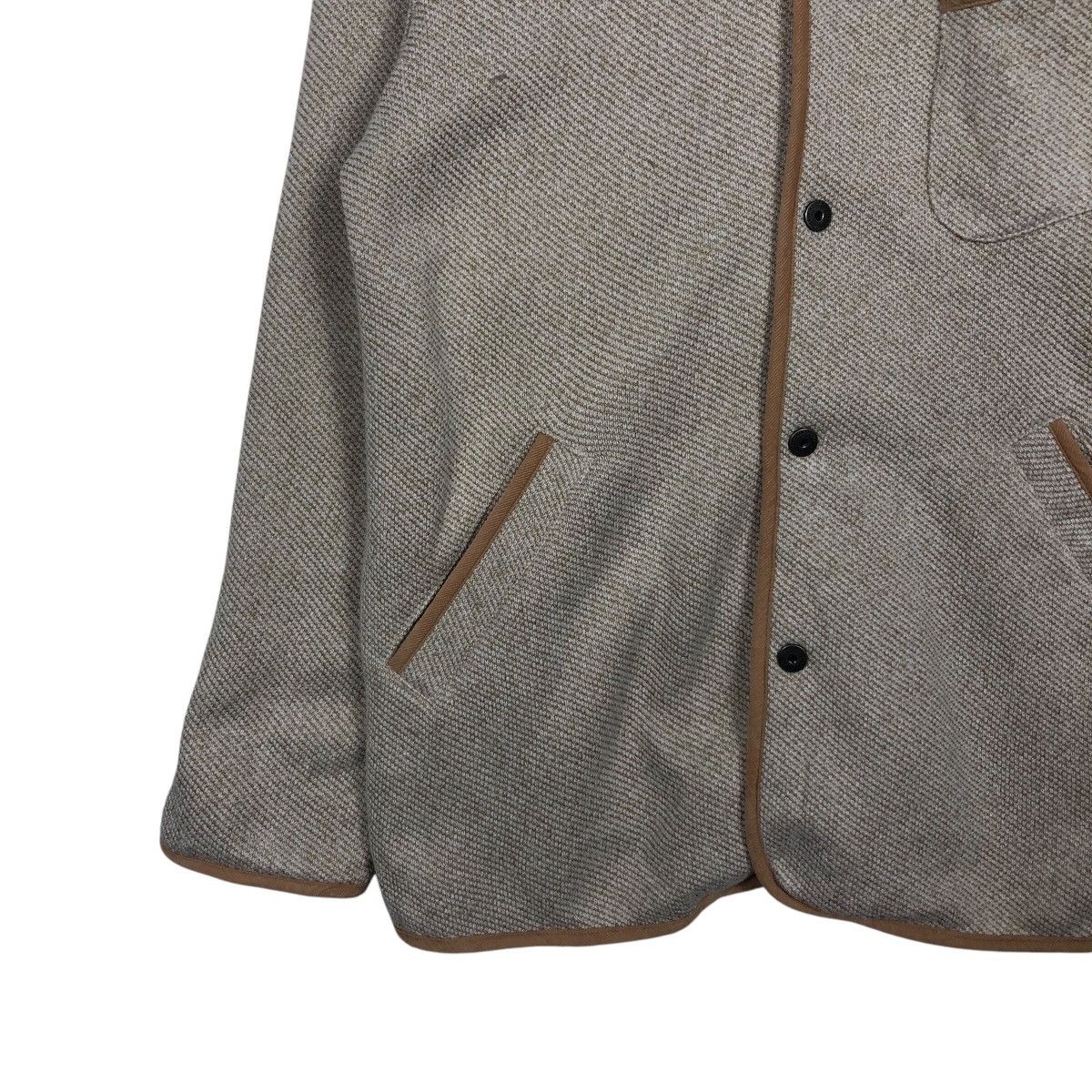 Japanese Brand 📌Vintage Wool Chore Jacket Button Crocodile Size US L / EU 52-54 / 3 - 5 Thumbnail