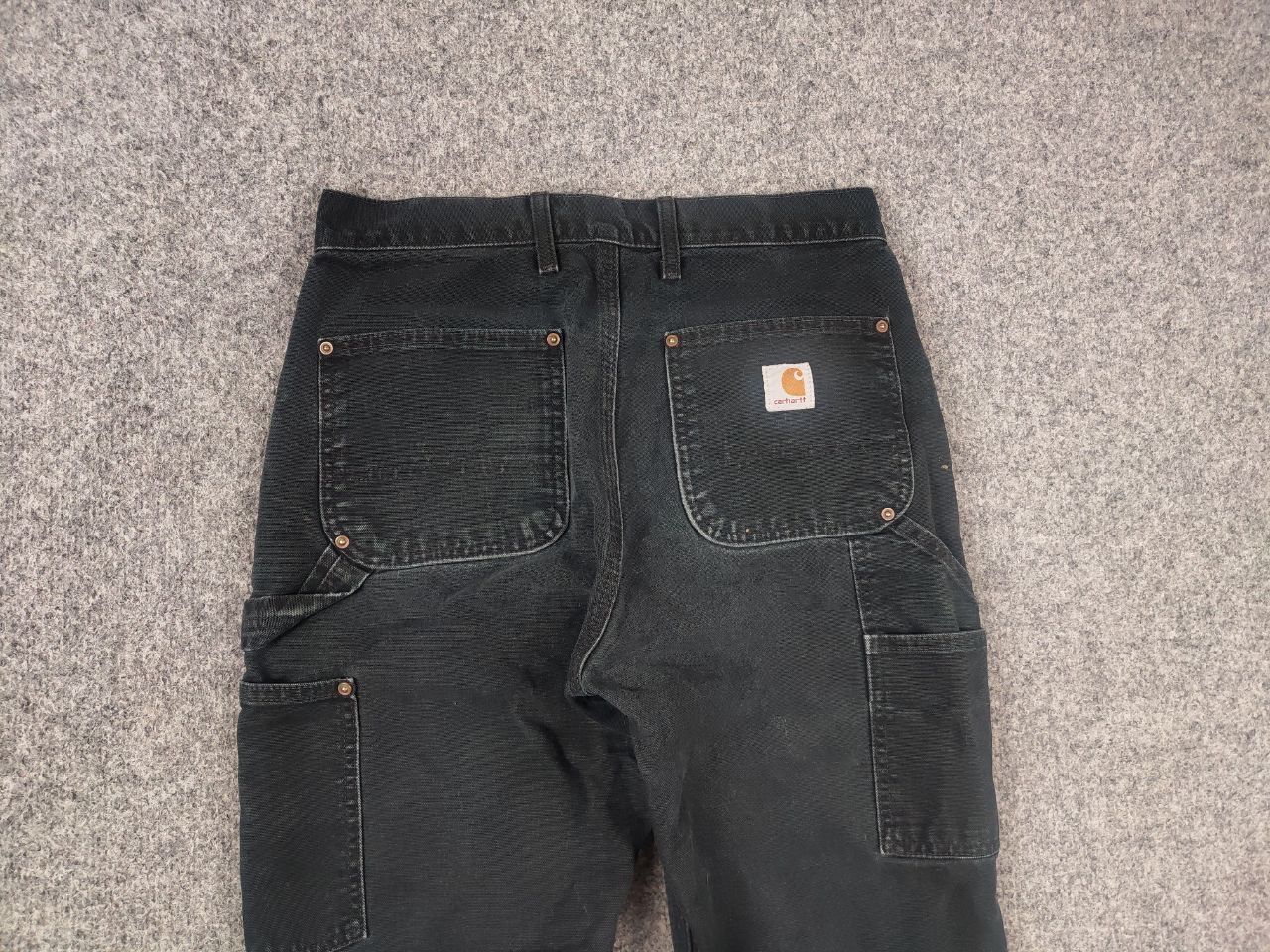 Carhartt Vintage 90s Carhartt double knee Crazy Faded Black Pants USA Size US 30 / EU 46 - 10 Thumbnail