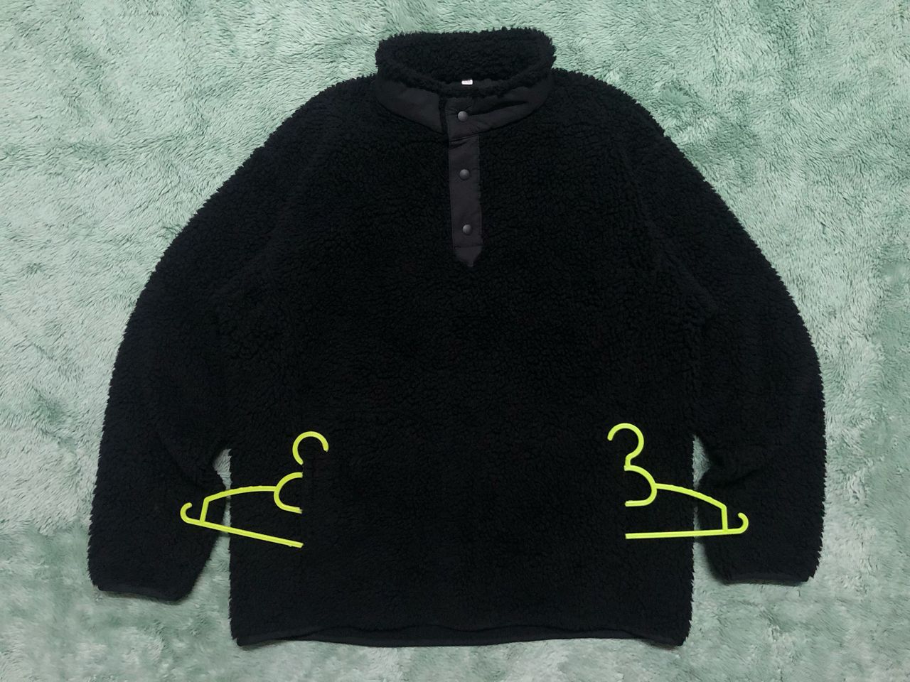 Uniqlo × White Mountaineering UNIQLO WHITE MOUNTAINEERING DEEP PILE HALF BUTTON FLEECE Size US L / EU 52-54 / 3 - 3 Thumbnail