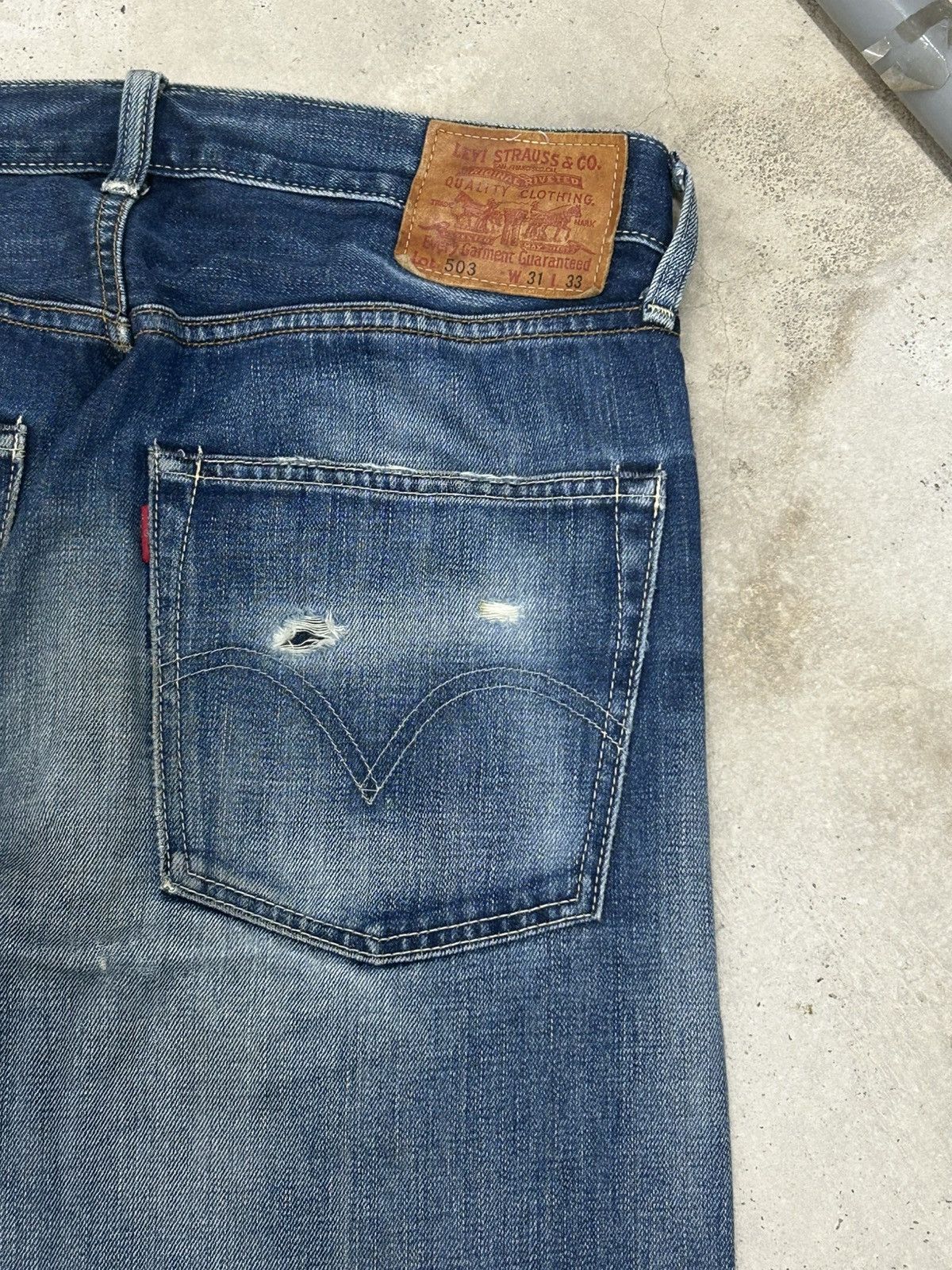 Levi's Vintage Levis 503 Relaxed Fit Distressed Size US 32 / EU 48 - 11 Thumbnail
