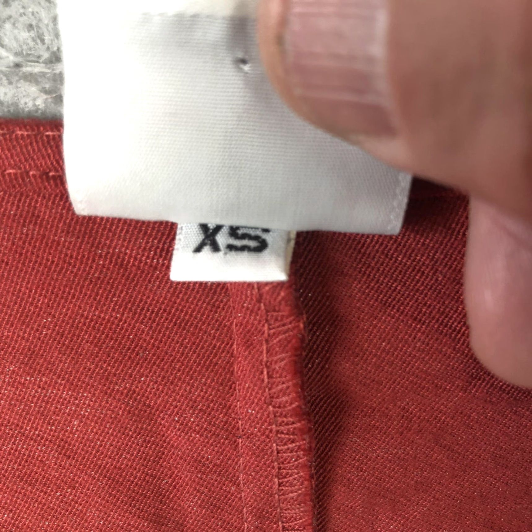 Vintage Et'Lois Blouse Shirt Womens XS Red Rayon Nylon Scoop Neck 3/4 Sleeve Tunic High-Low Hem Casual USA Size XS / US 0-2 / IT 36-38 - 6 Thumbnail