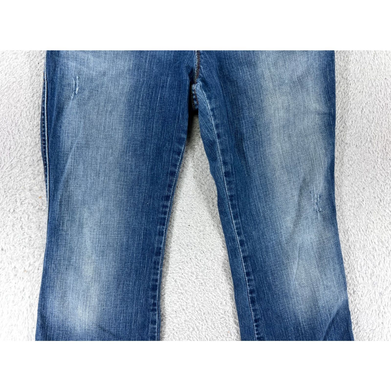 Gap GAP Jeans Women 27 Blue Denim Bootcut Low Rise Distressed Cotton Size 27" / US 4 / IT 40 - 7 Thumbnail