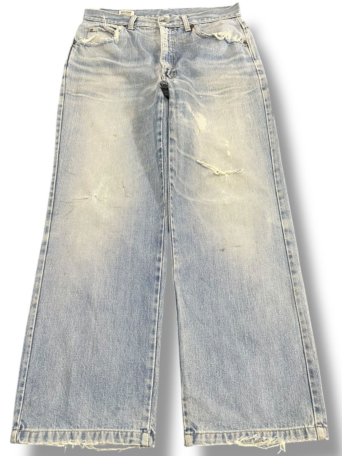Beauty Beast × Big John × If Six Was Nine Vintage Big John Baggy Faded Denim Size US 32 / EU 48 - 1 Thumbnail