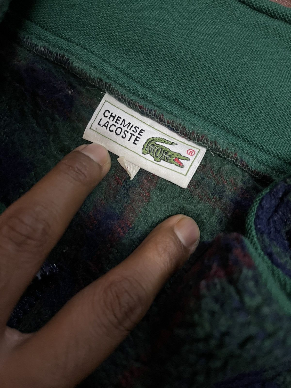 Lacoste × Vintage Vintage Lacoste Sherpa fleece Plaid Jacket Size US L / EU 52-54 / 3 - 5 Thumbnail