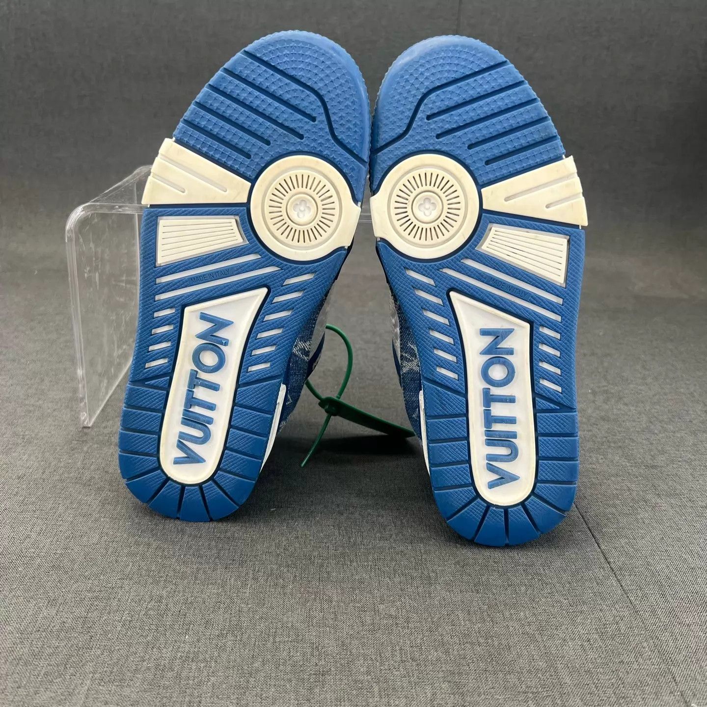 Louis Vuitton LV Trainer White Blue Denim 36 Size US 5.5 / IT 35.5 - 6 Thumbnail