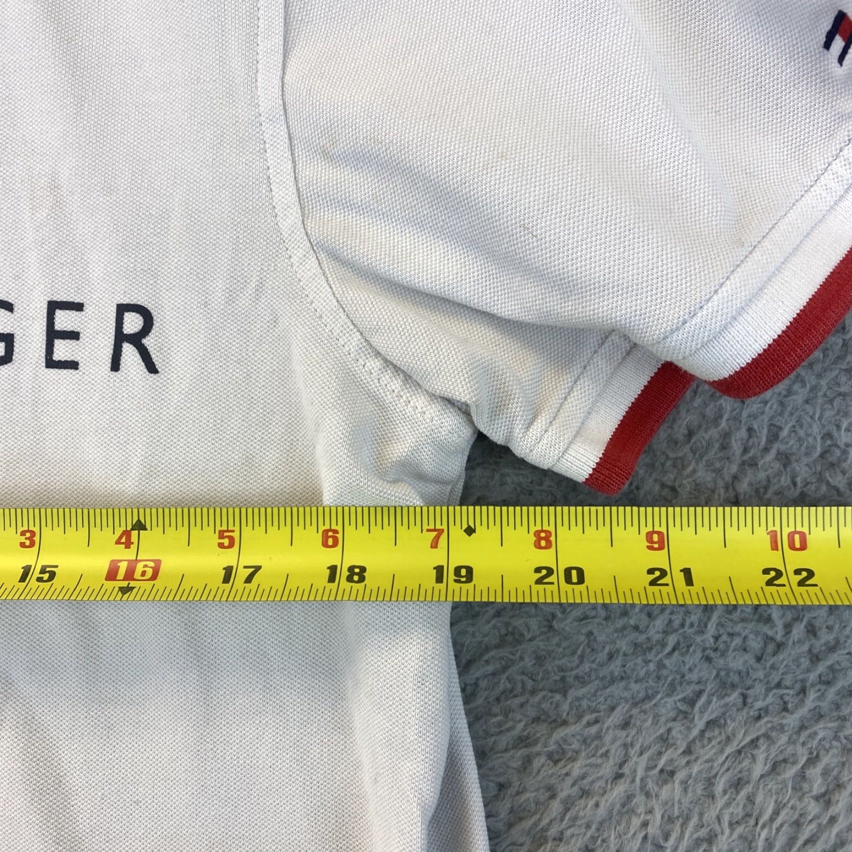 Tommy Hilfiger Tommy Hilfiger Polo Shirt Men Slim Size L White 100% Cotton Solid Rugby Classic Short Sleeve Mens Size US L / EU 52-54 / 3 - 6 Thumbnail