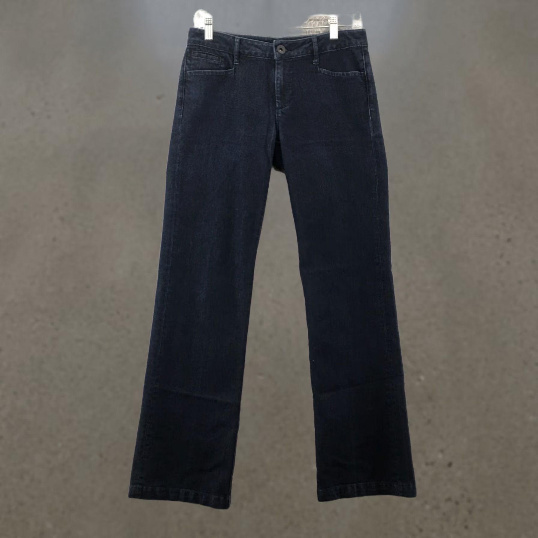 Banana Republic Banana Republic Jeans Womens Bootcut 27 Blue Dark Wash Denim Mid Rise 5 Pockets Jeans Womens Regular Blue 5-Pocket Denim Size 27" / US 4 / IT 40 - 1 Thumbnail
