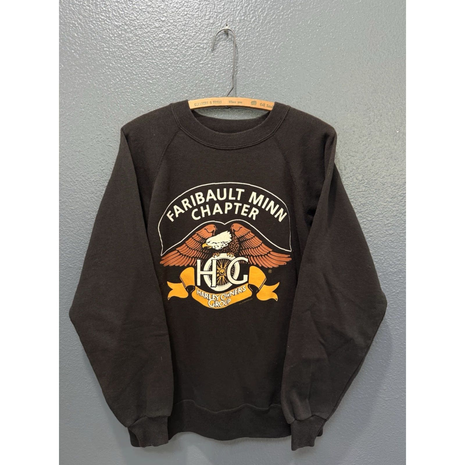 Harley Davidson VINTAGE Harley-Davidson Sweatshirt Black USA Made L Pullover Men Large Size Size US L / EU 52-54 / 3 - 5 Thumbnail