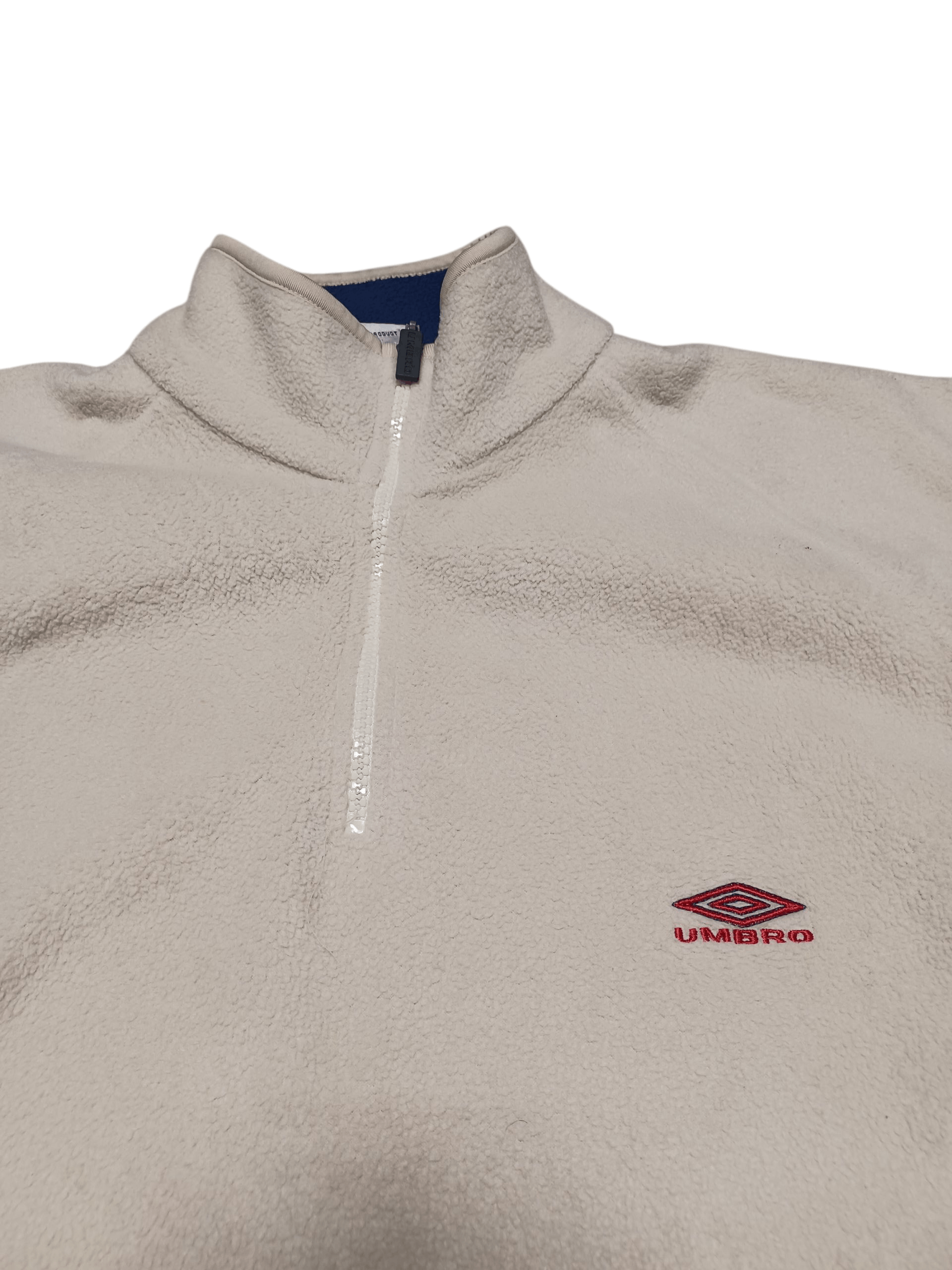Umbro UMBRO VINTAGE FLEECE BEIGE 1/3 FLEECE SWEATSHIRT Size US L / EU 52-54 / 3 - 2 Thumbnail