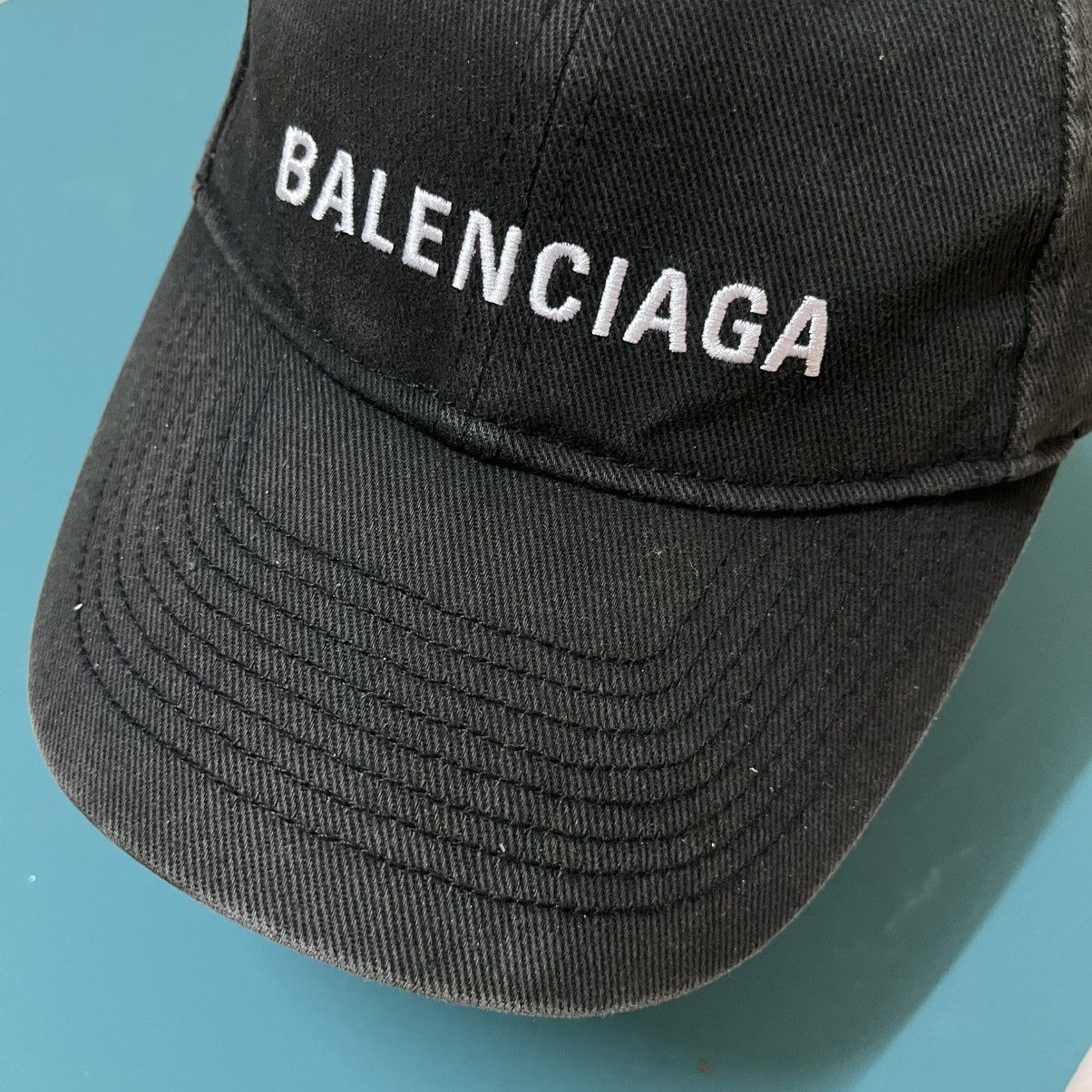 Balenciaga Authentic Balenciaga Baseball Black Cap Size ONE SIZE - 2 Thumbnail