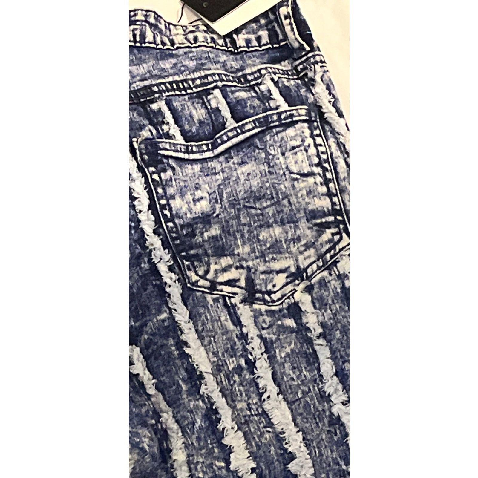 Other Pretty Little Thing Flare Jean - Size: 8 - Washed Blue Size 30" / US 8 / IT 44 - 4 Thumbnail