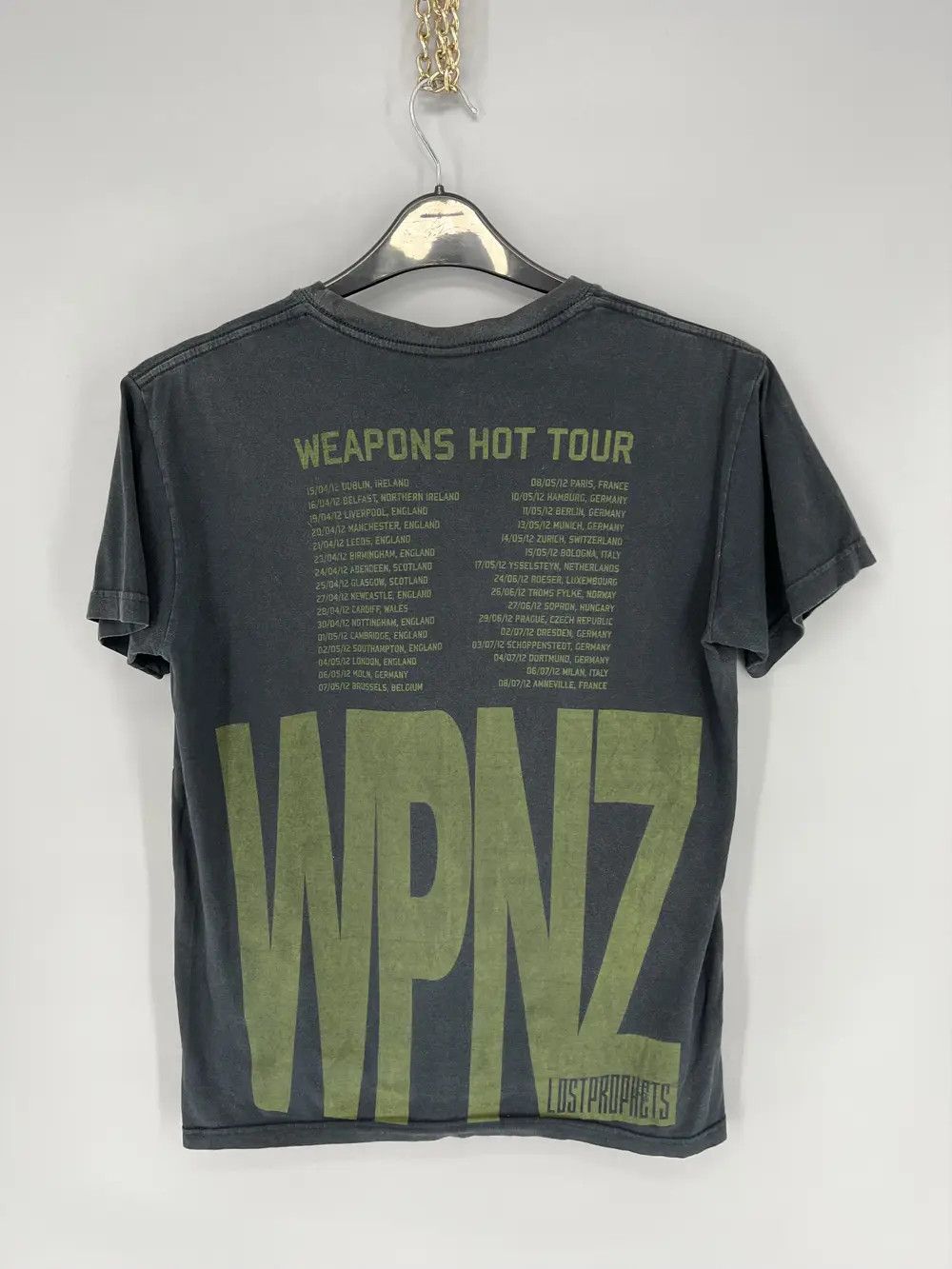Band Tees Very Rare Vintage Y2K Lostprophets 2012 Tour Rock Tee Shirt Size US M / EU 48-50 / 2 - 10 Thumbnail