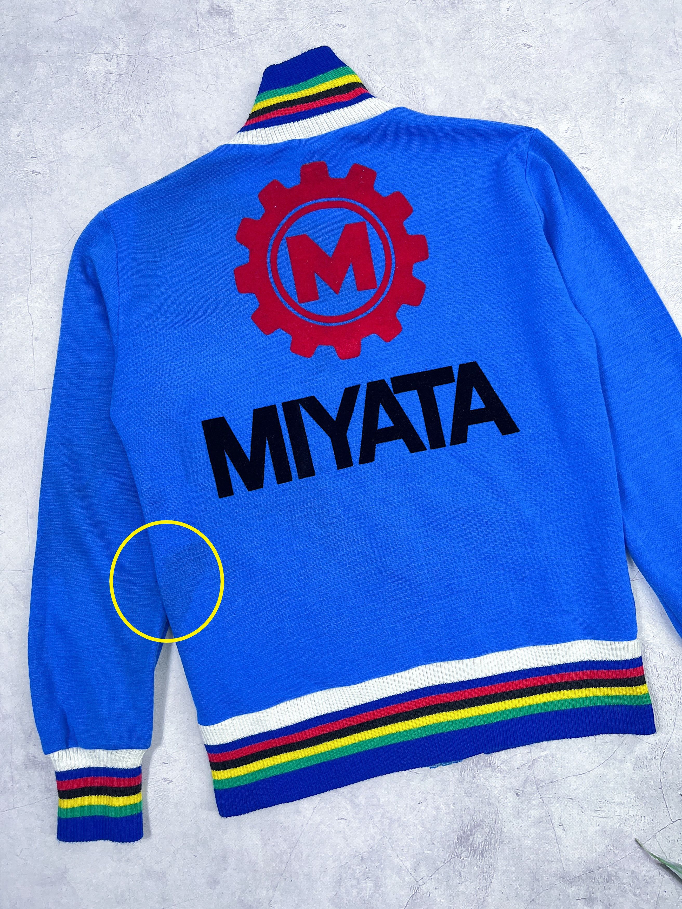 Sports Specialties × Vintage 80s Miyata Cycling Jersey S.A. Tricodor UCI Size US M / EU 48-50 / 2 - 17 Thumbnail