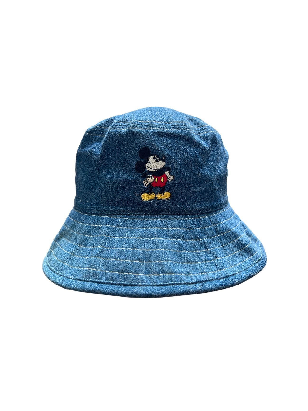 Disney × Mickey Mouse × Vintage Mickey Mouse Denim Bucket Hat Size ONE SIZE - 1 Thumbnail