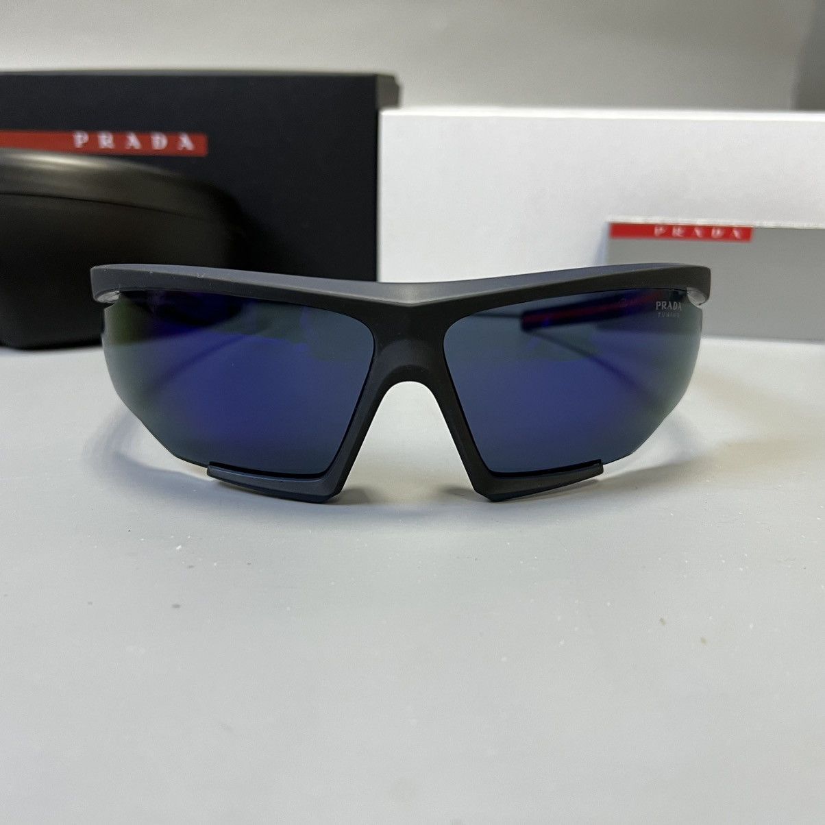 Prada Prada Linea Rossa 0PS 07YS NEW Black Sunglasses men’s y2k Size ONE SIZE - 16 Thumbnail