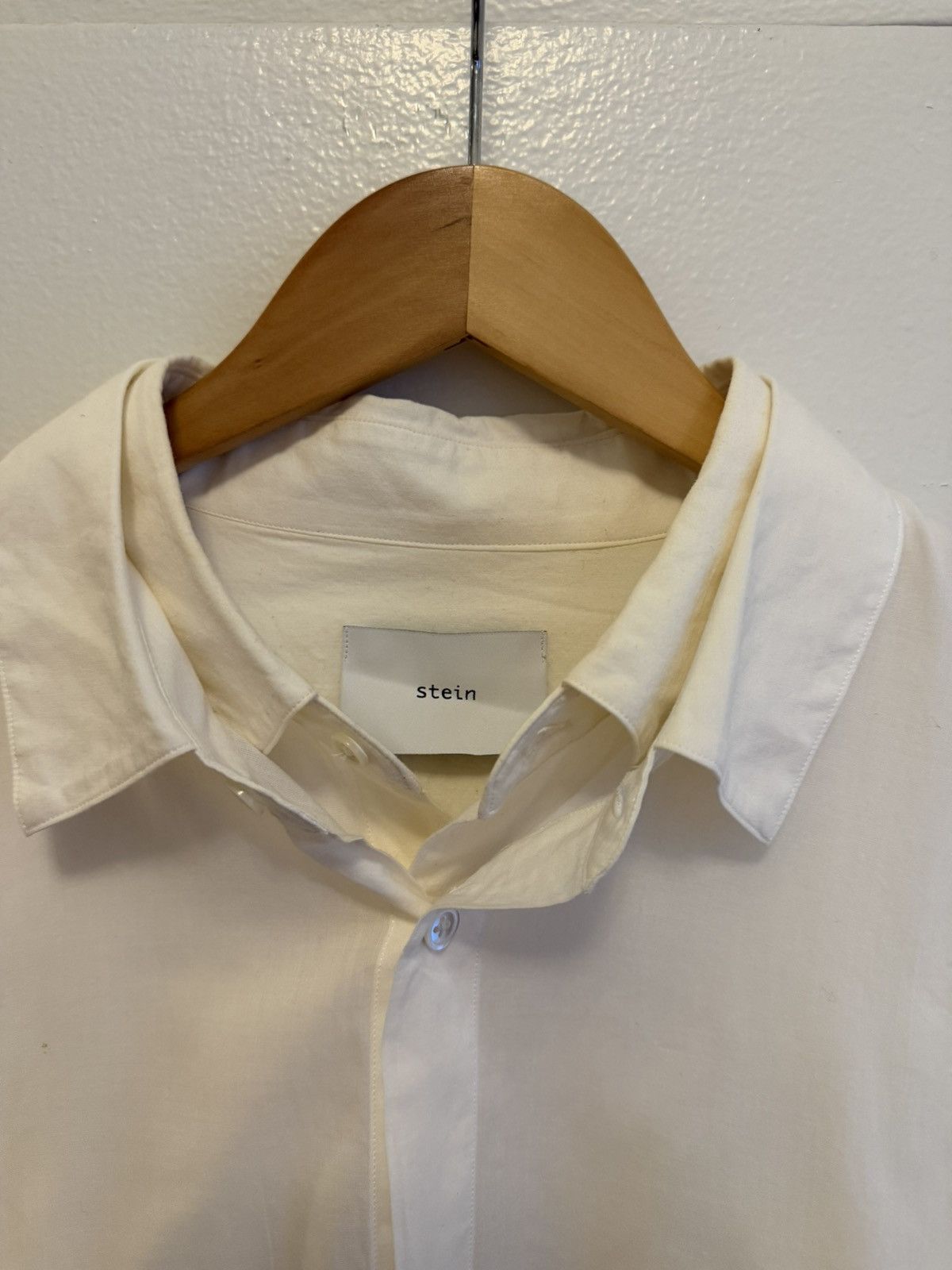 Stein SSStein double collar cuff silk cotton button up shirt Size US M / EU 48-50 / 2 - 2 Thumbnail