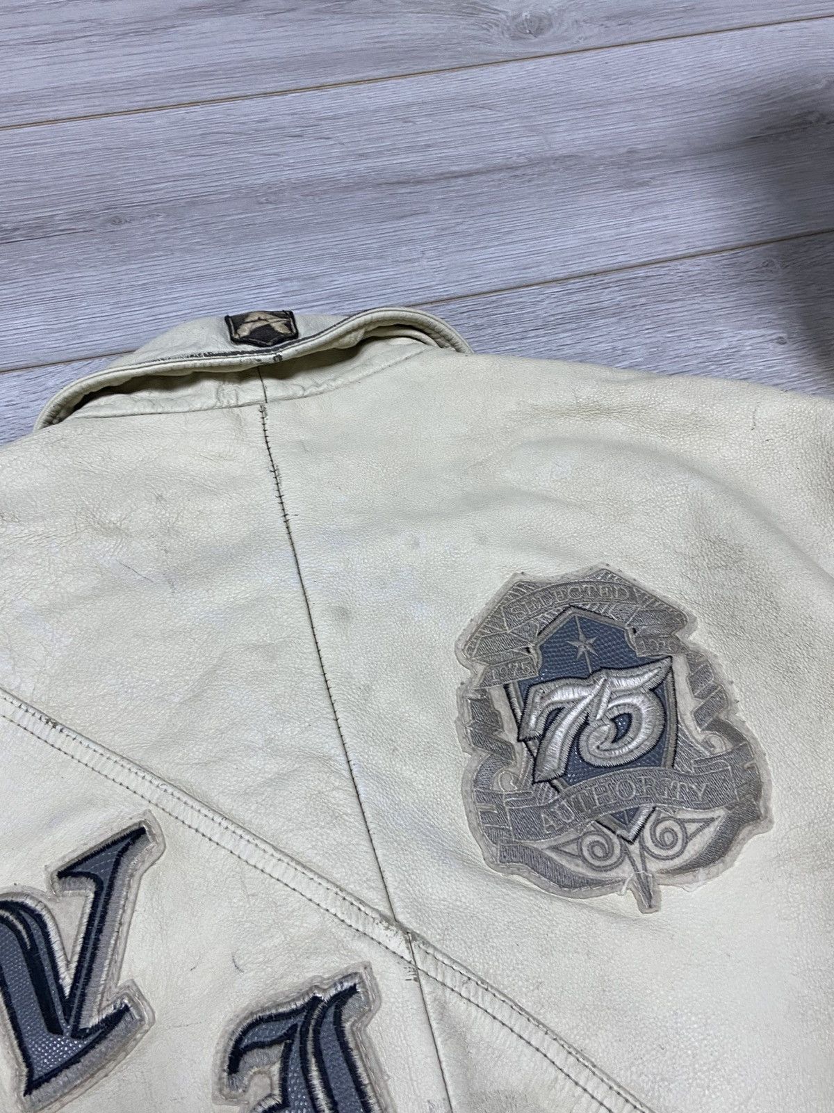 Avirex Avirex vintage Leather Jacket distressed New York big logo Size US XXL / EU 58 / 5 - 12 Thumbnail