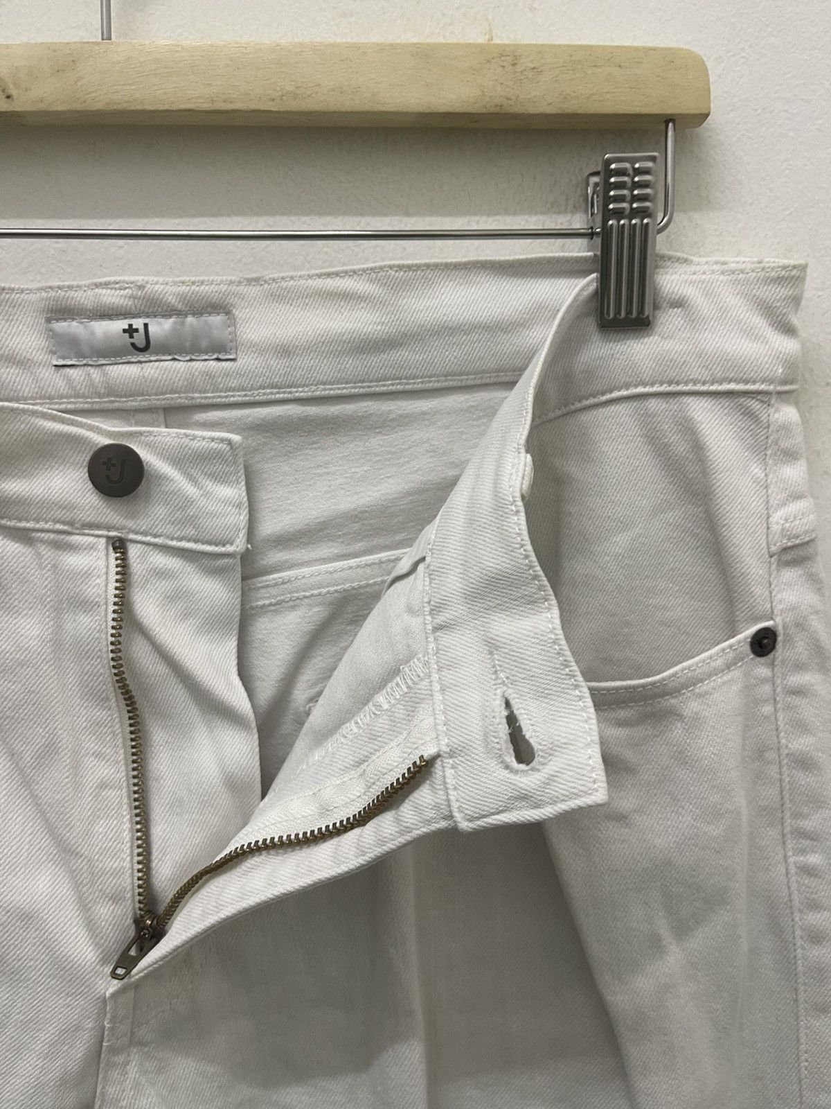 Jil Sander × Uniqlo Rare +J Jil Sander x Uniqlo Selvedge White Denim Size US 31 - 12 Thumbnail