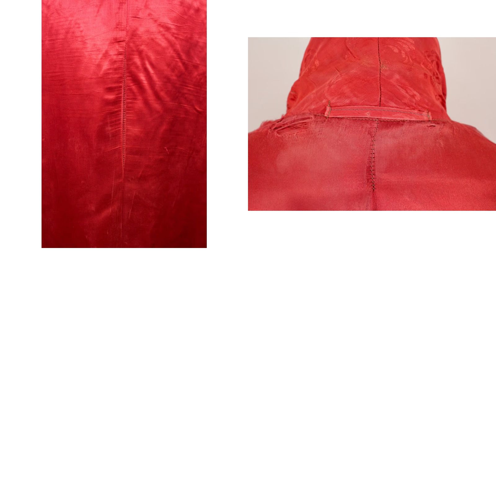 Vintage VTG 50s Robe / Smoking Jacket Mens Red Sz L 1950s Rayon Long Size US M / EU 48-50 / 2 - 9 Thumbnail