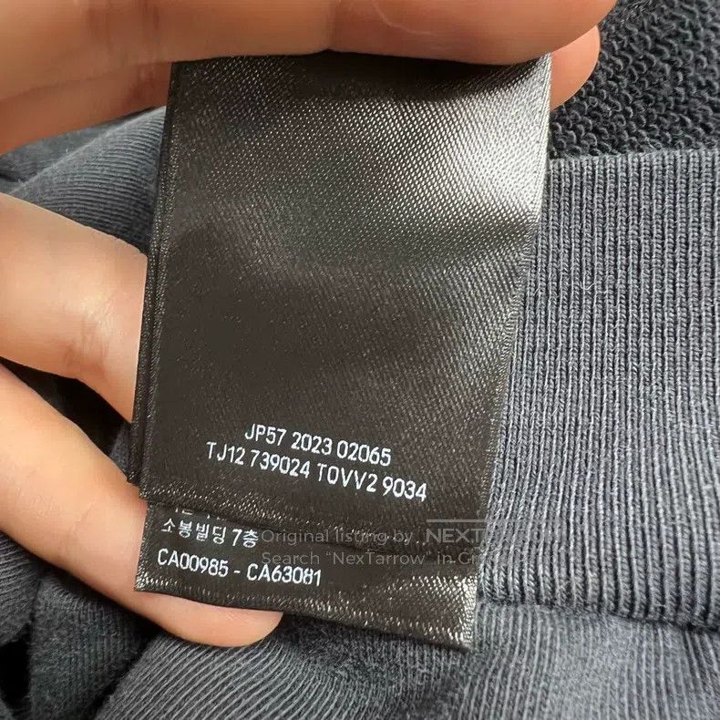 Balenciaga Balenciaga Qilin Arm Slogan Embroidered Washed Black Grey Size US M / EU 48-50 / 2 - 6 Thumbnail