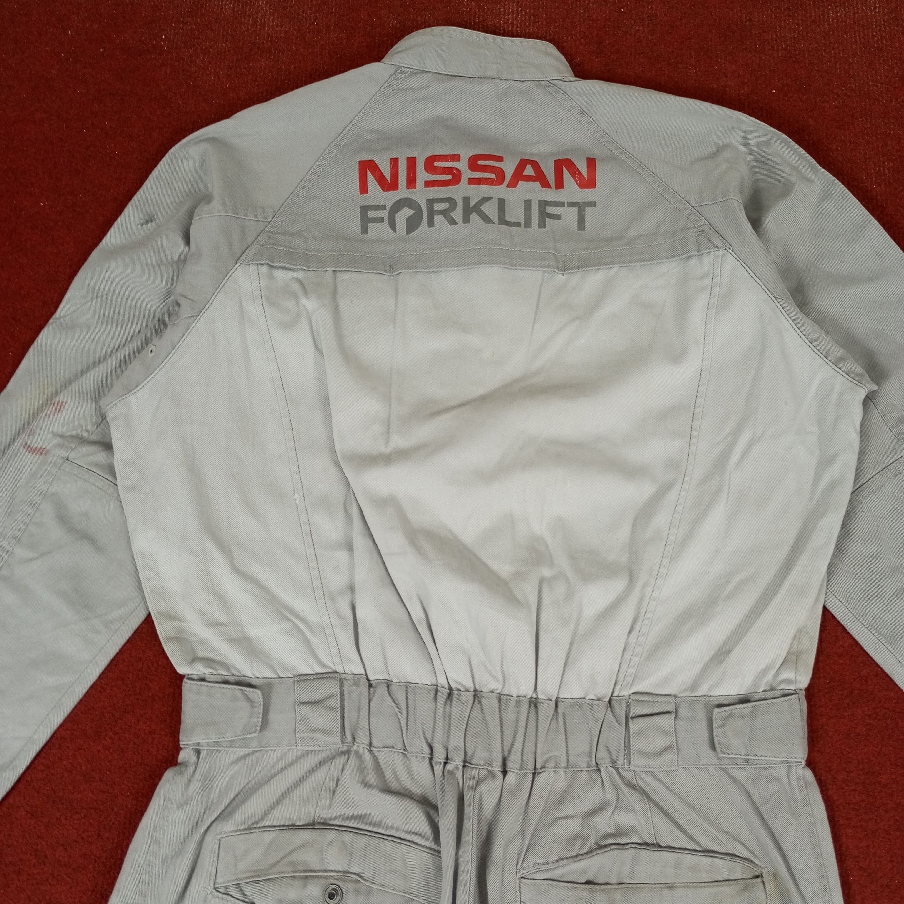 Japanese Brand × Vintage Nissan Forklift Japanese Workwear Coverall Jacket Size US M / EU 48-50 / 2 - 2 Thumbnail