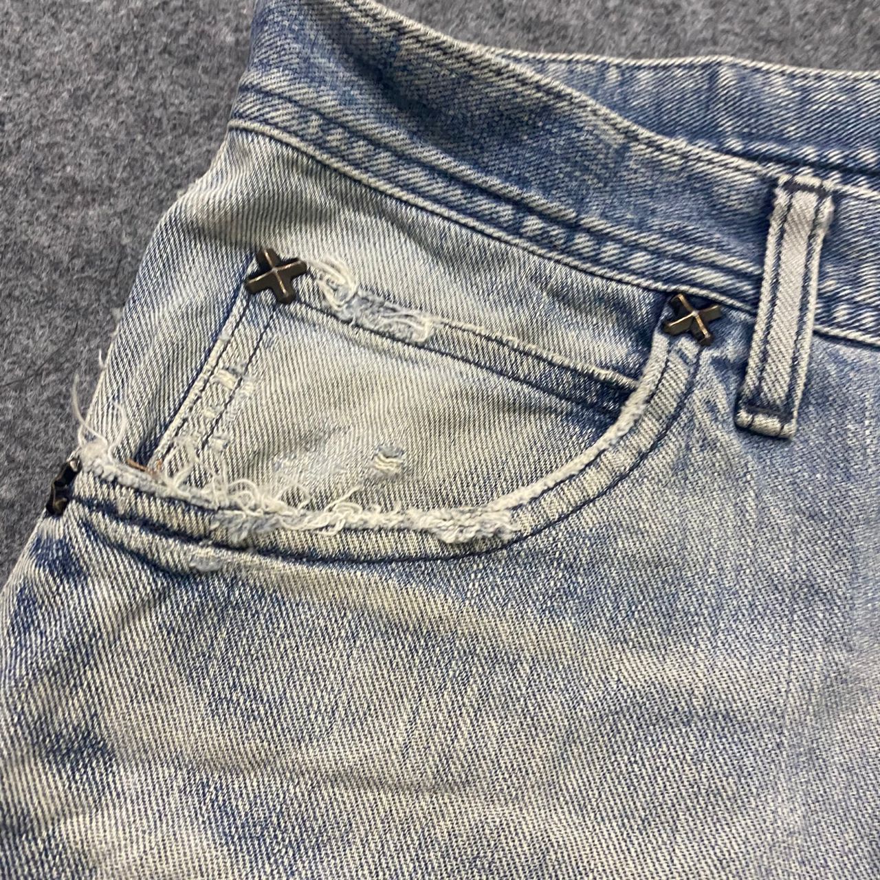 Lee 💥Vintage Lee Riders Balenciaga Distressed Denim Size US 32 / EU 48 - 10 Thumbnail