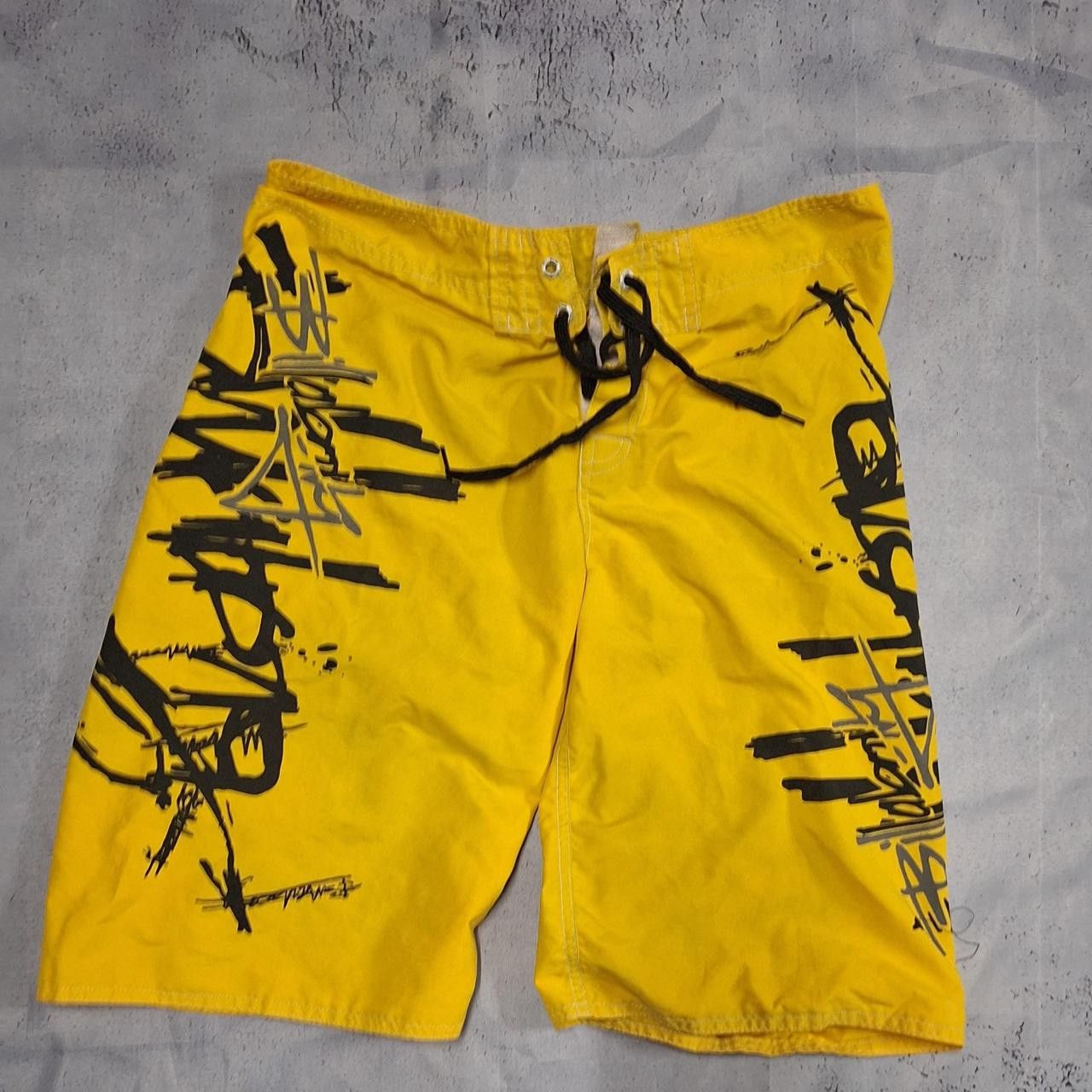 Billabong Yellow Billabong board shorts with drawstring waist #skater Size US 32 / EU 48 - 1 Thumbnail