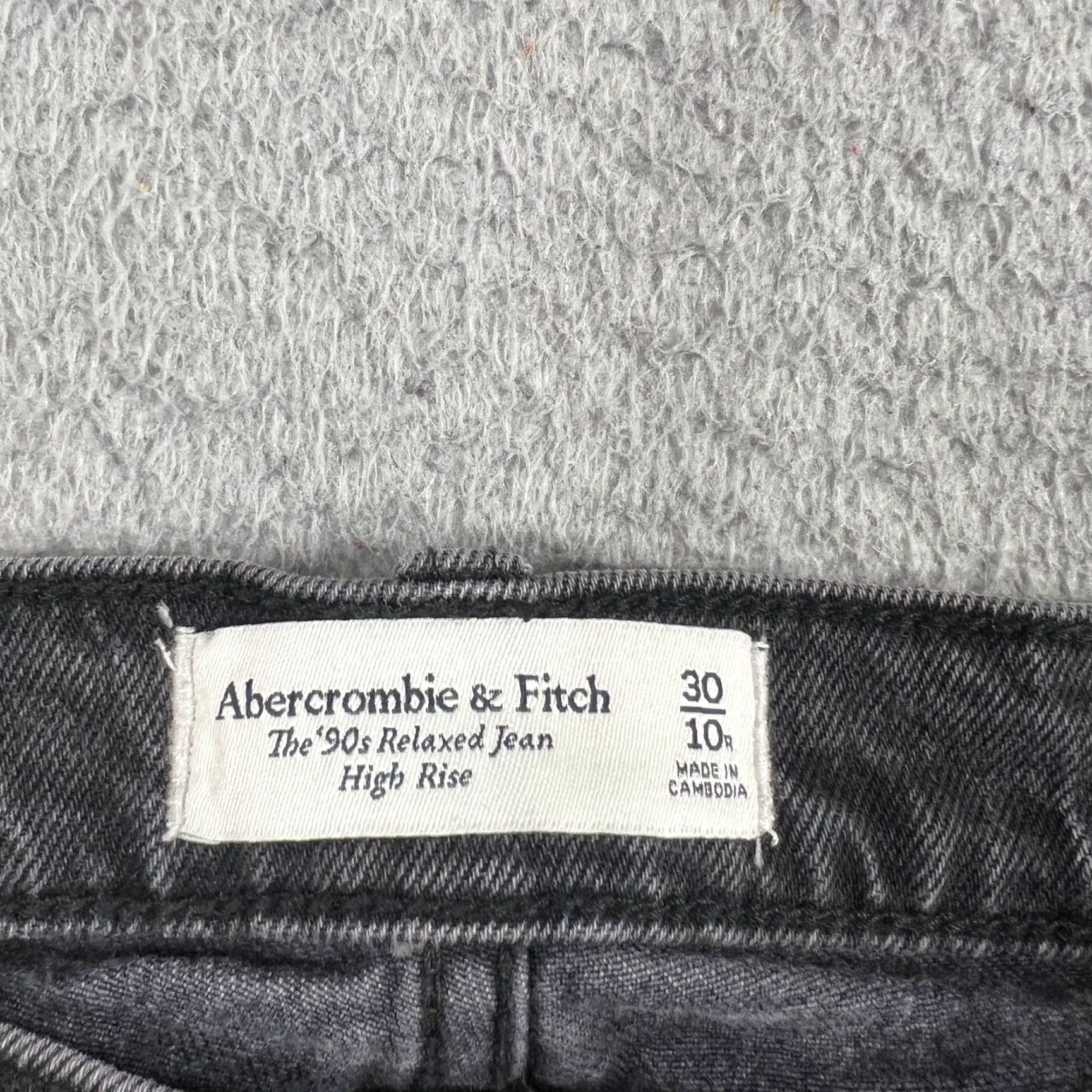 Abercrombie & Fitch VINTAGE Abercrombie & Fitch Jeans Womens 10 Black Denim 90s Relaxed High Rise Wide Leg Mens? Size 32" / US 10 / IT 46 - 7 Thumbnail