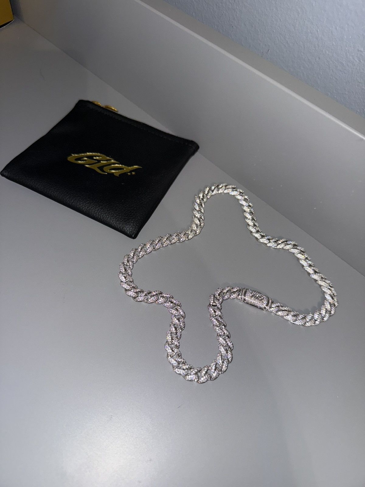 Other GLD Diamond Cuban Chain in White Gold - 8.5mm Size ONE SIZE - 2 Thumbnail