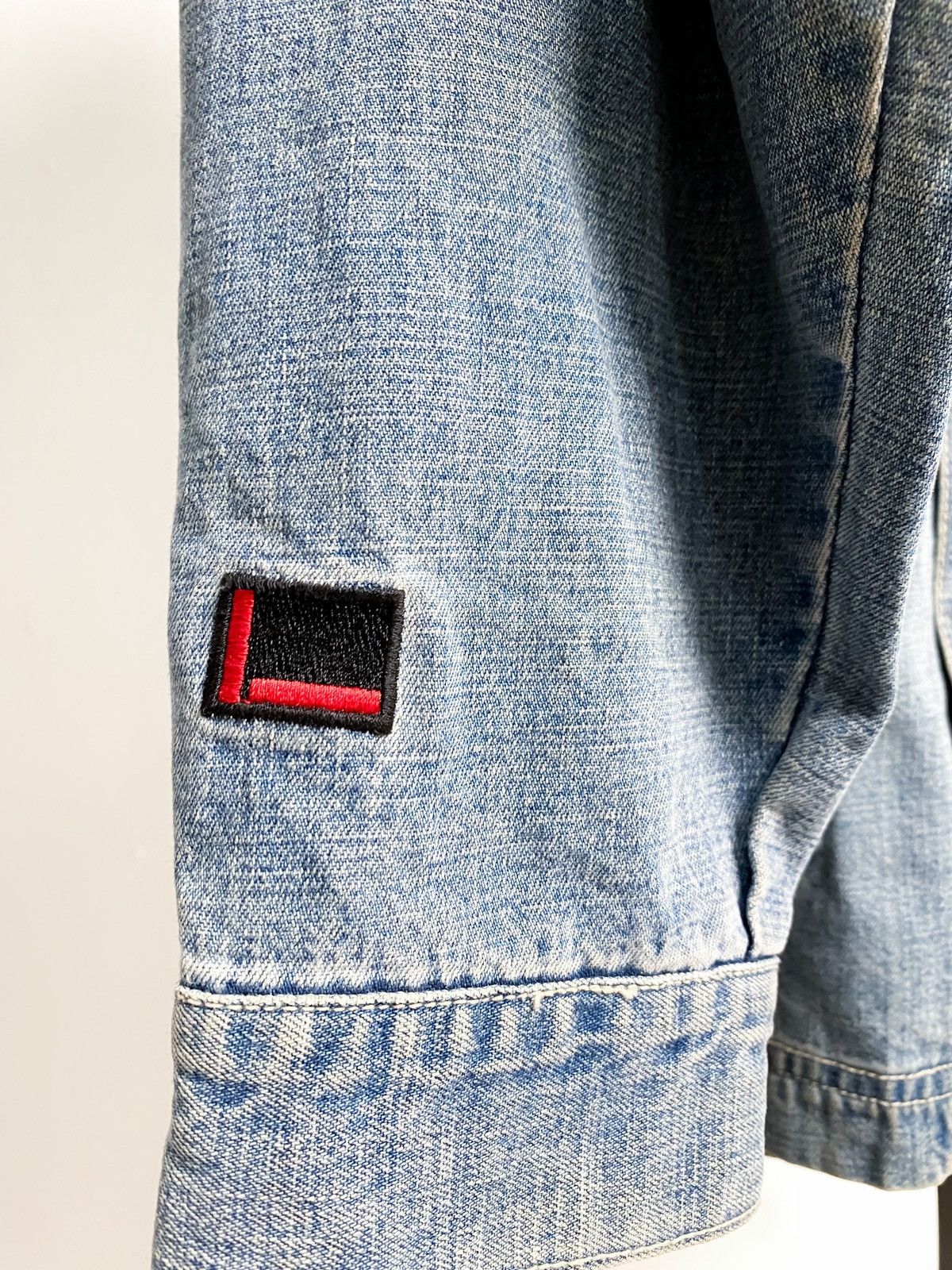 Fubu × Vintage Vintage 90's Fubu Jeans Heavy Denim Wax Jacket Size US XL / EU 56 / 4 - 5 Thumbnail