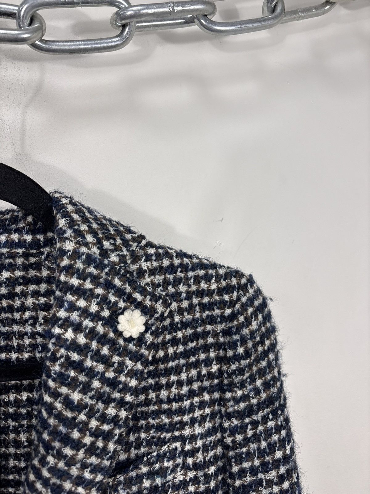 Lardini Lardini Women’s Boucle Tweed Blazer Jacket Textured Wool Size S / US 4 / IT 40 - 4 Thumbnail