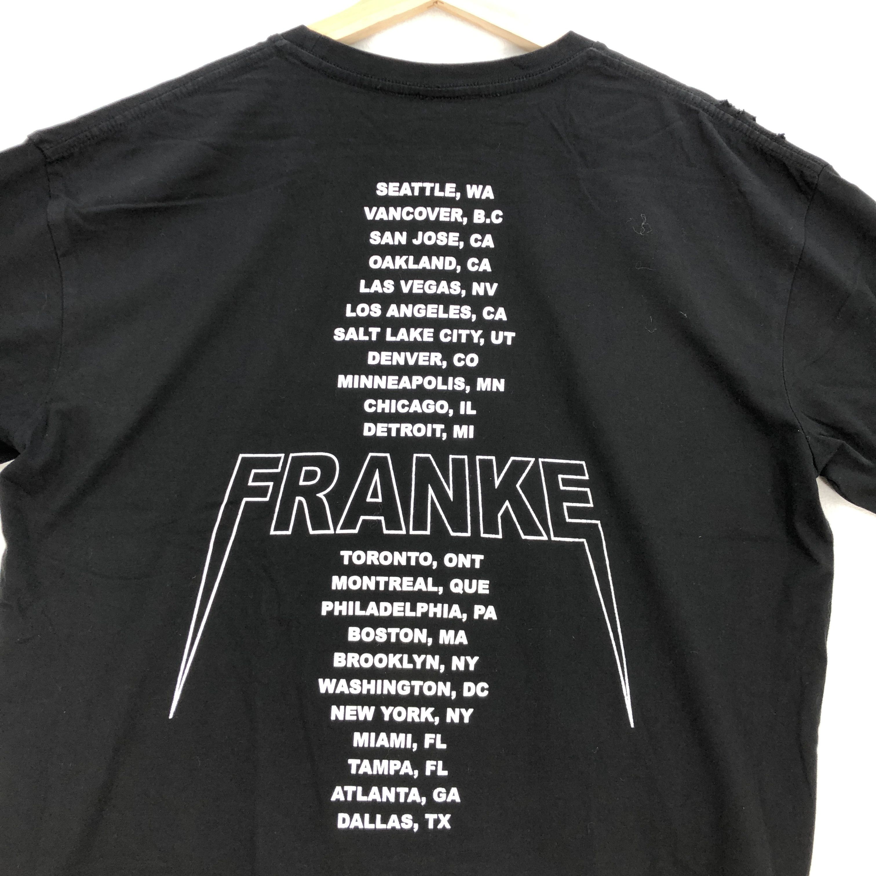 Band Tees Franke T Shirt Distress Skulls Indiana Tees alike Yezzy Tee Size US XL / EU 56 / 4 - 4 Thumbnail