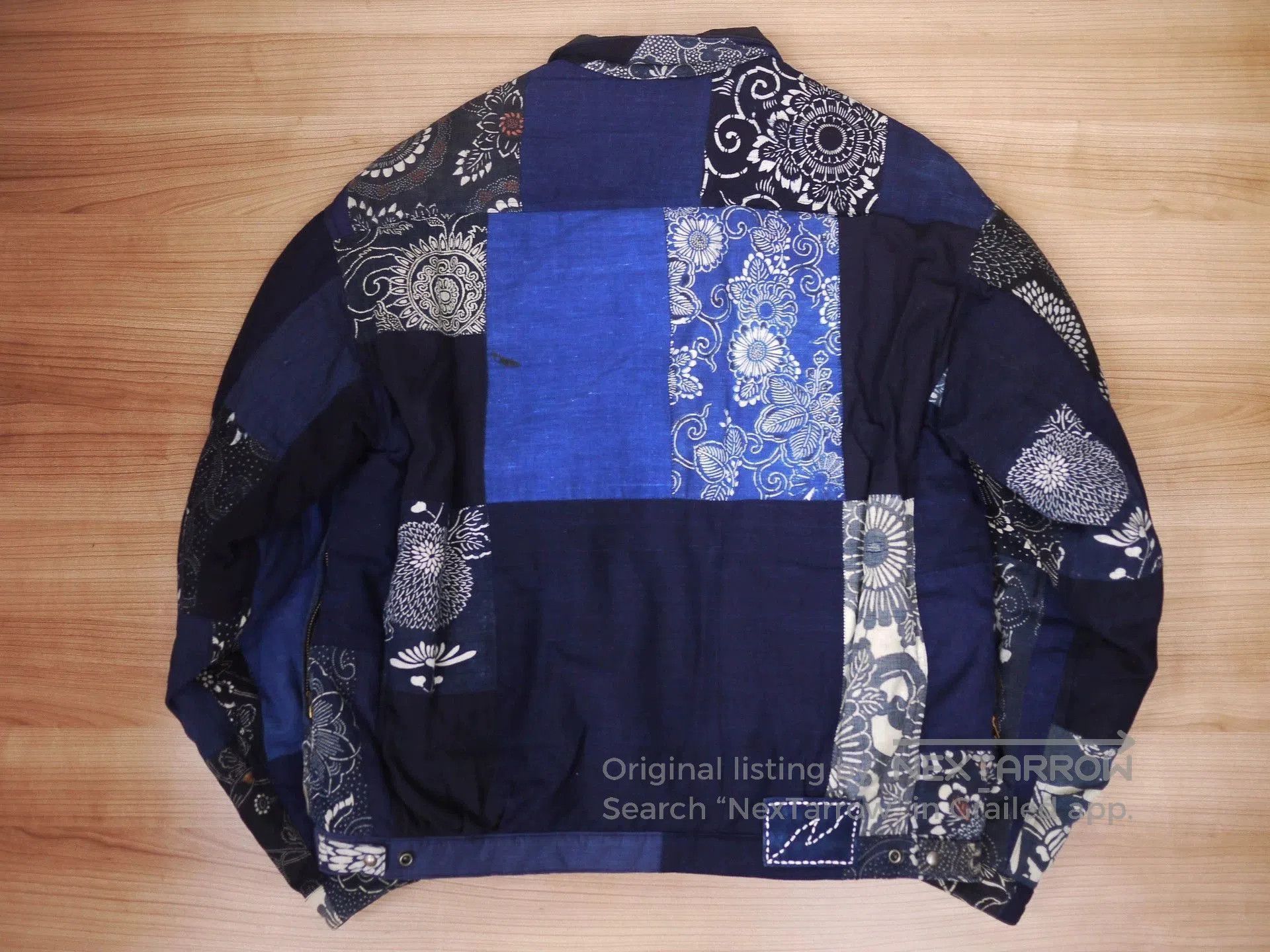 Visvim Blue Patchwork Button-Up Jacket Size M. Size US M / EU 48-50 / 2 - 4 Thumbnail