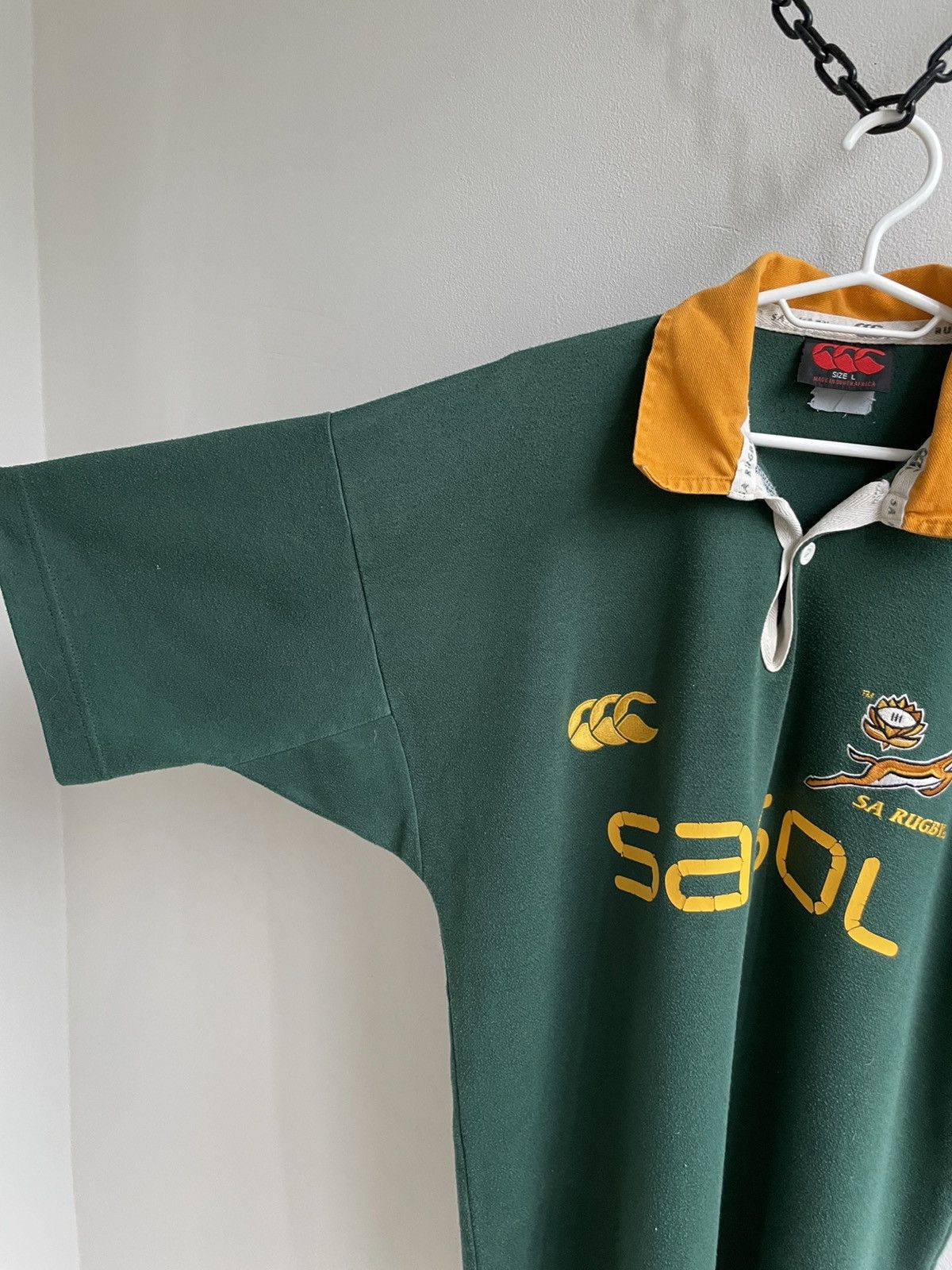 Vintage Vintage South Africa Canterbury Rugby Union Jersey National Size US L / EU 52-54 / 3 - 3 Thumbnail