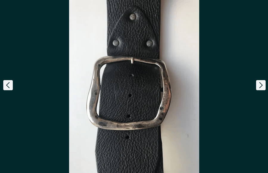 Other Wide Leather belt studded brand Anna RIta Size ONE SIZE - 2 Thumbnail