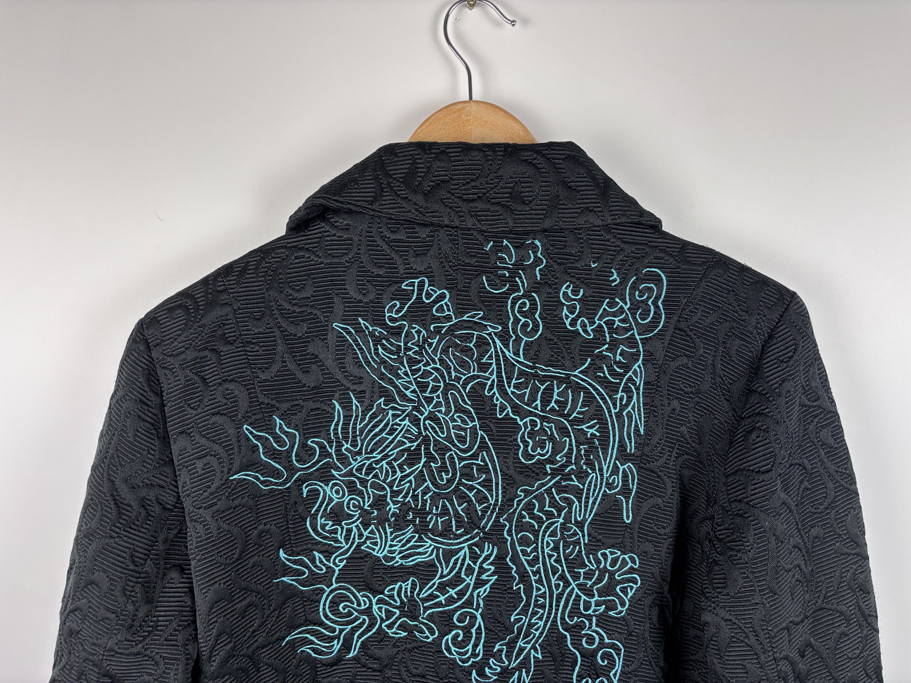 Desigual Womens Desigual Textured Floral Coat Black Size 44 Size M / US 6-8 / IT 42-44 - 8 Thumbnail