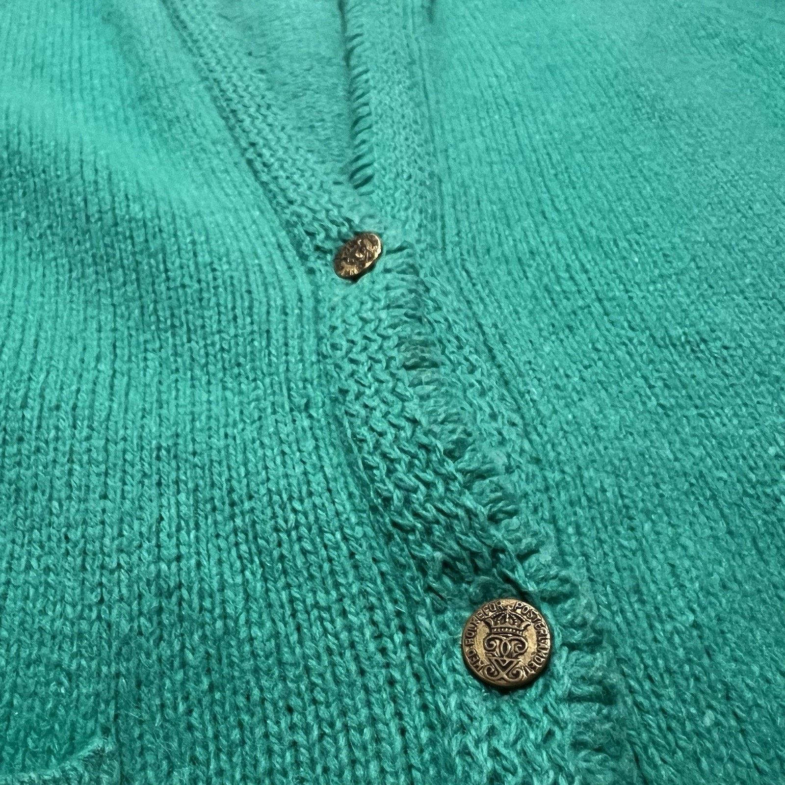 Vintage VTG 1950s GLASGO Lambswool Rabbit Hair Sweater Cardigan 36 Size M / US 6-8 / IT 42-44 - 4 Thumbnail