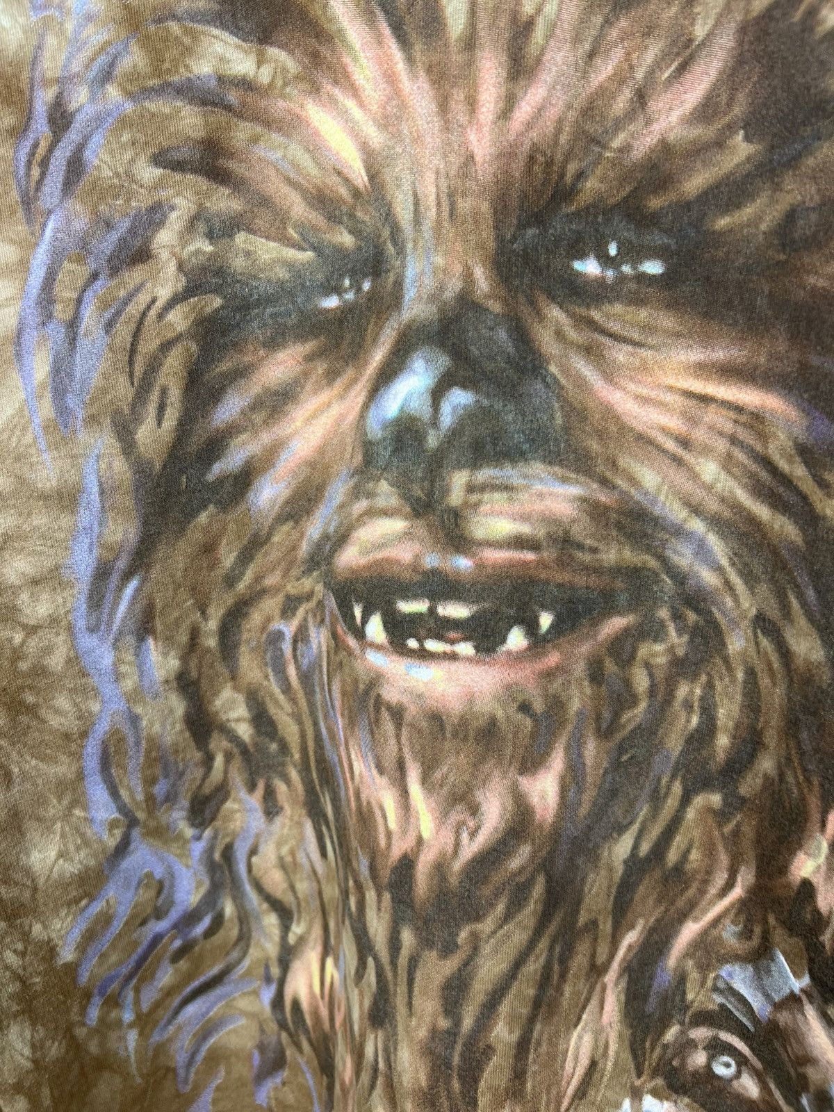 Liquid Blue Vintage 90s Liquid Blue Star Wars Chewbacca tie dye t-shirt Size US L / EU 52-54 / 3 - 8 Thumbnail